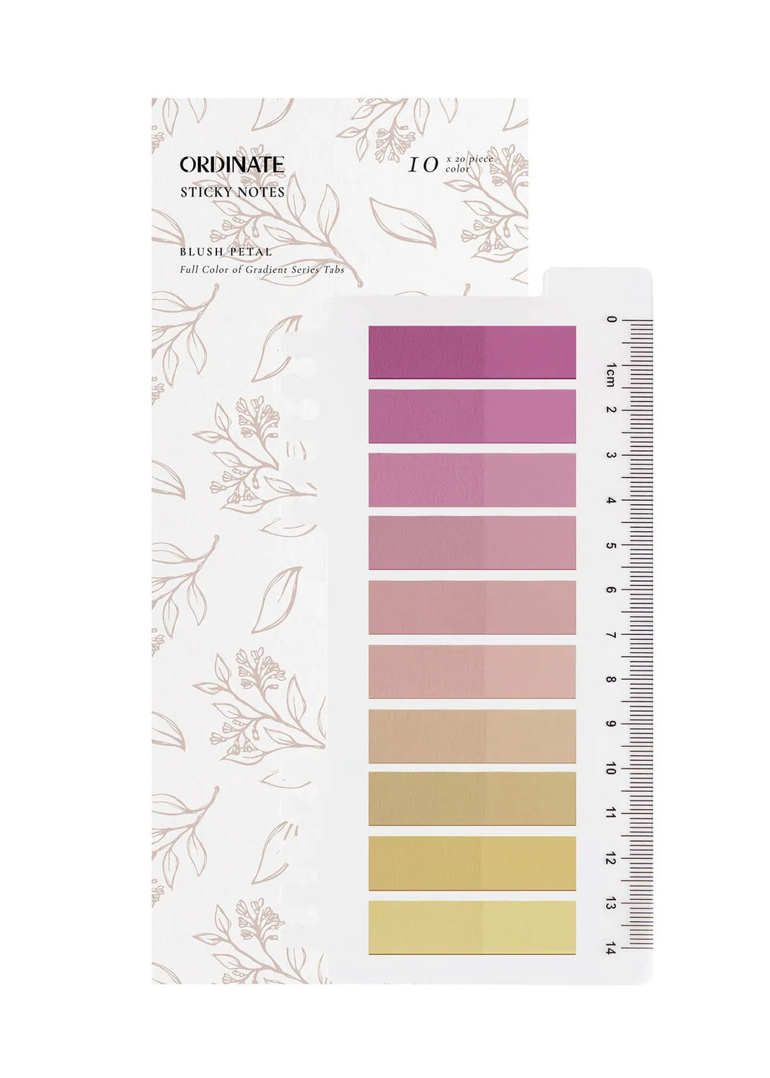 Sticky booktabs blush petal