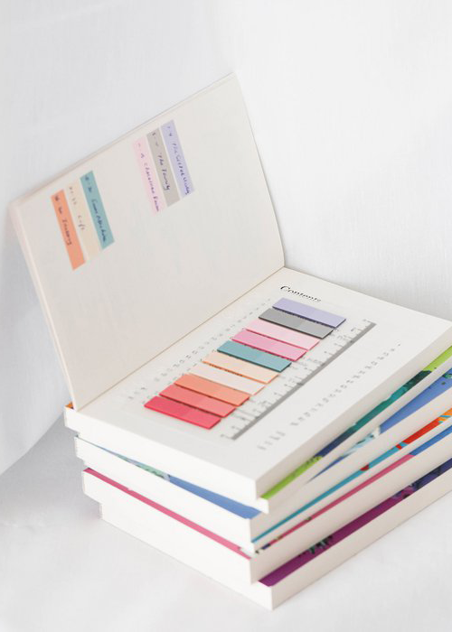 Sticky booktabs carousel