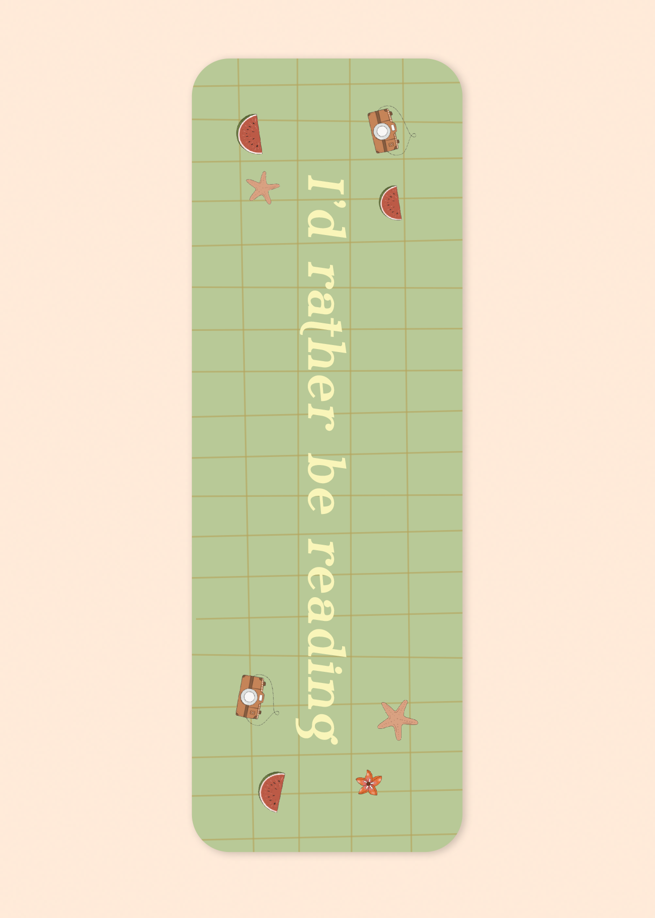 Boekenlegger 'I'd rather be reading'