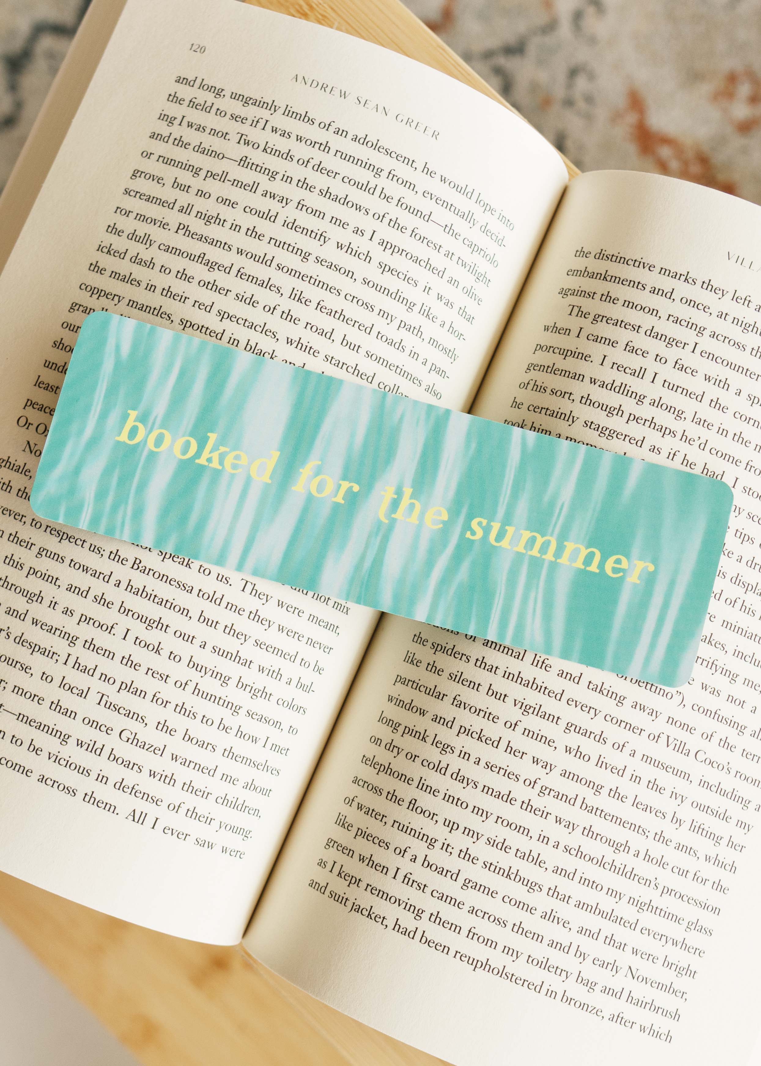 Boekenlegger 'booked for the summer'