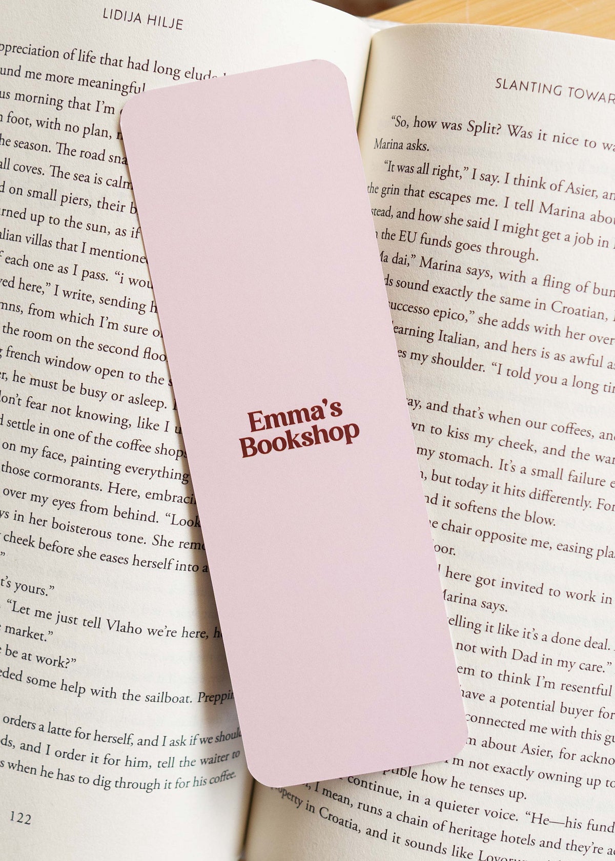 Boekenlegger 'christmas time' red