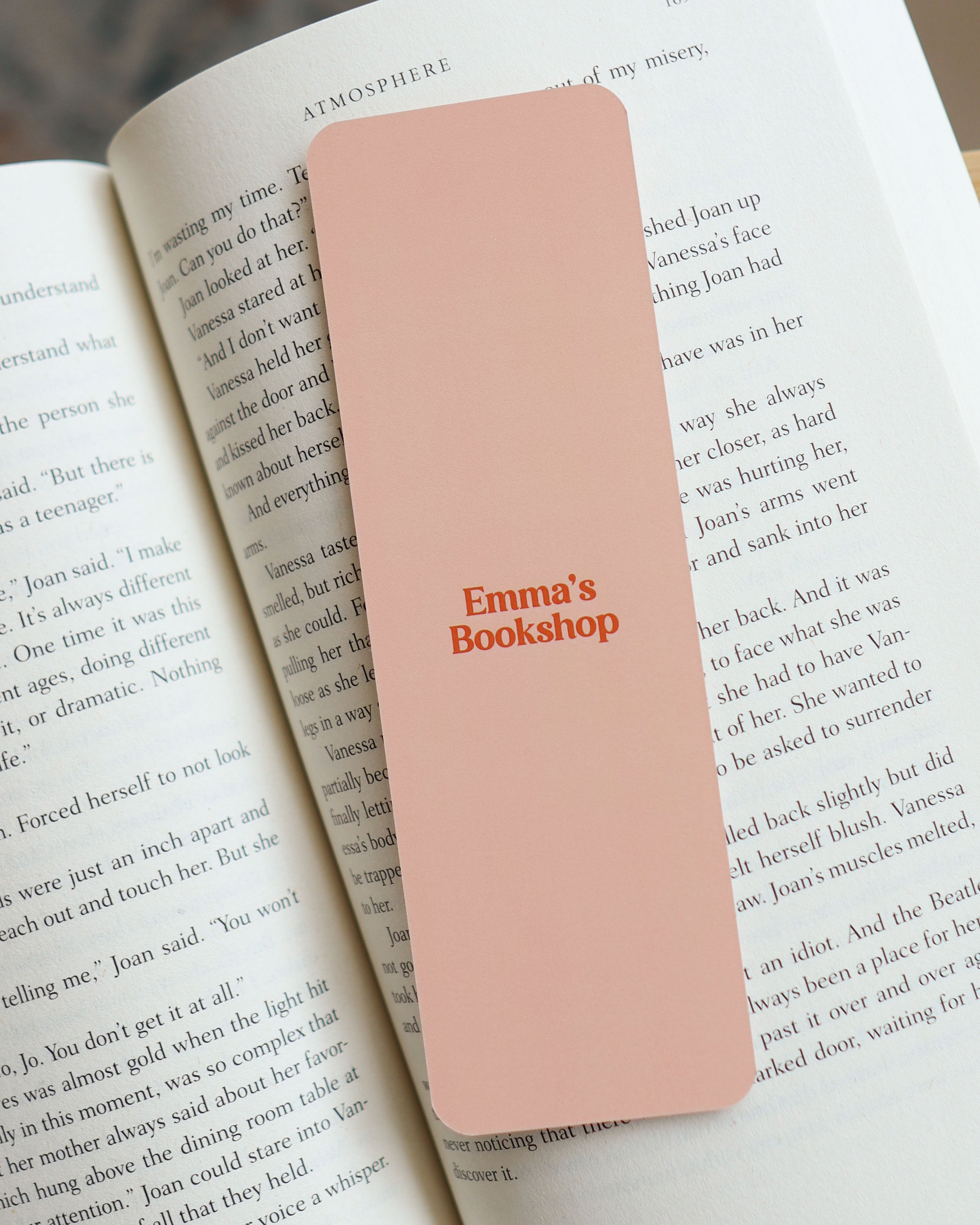 Boekenlegger 'just one more page' orange