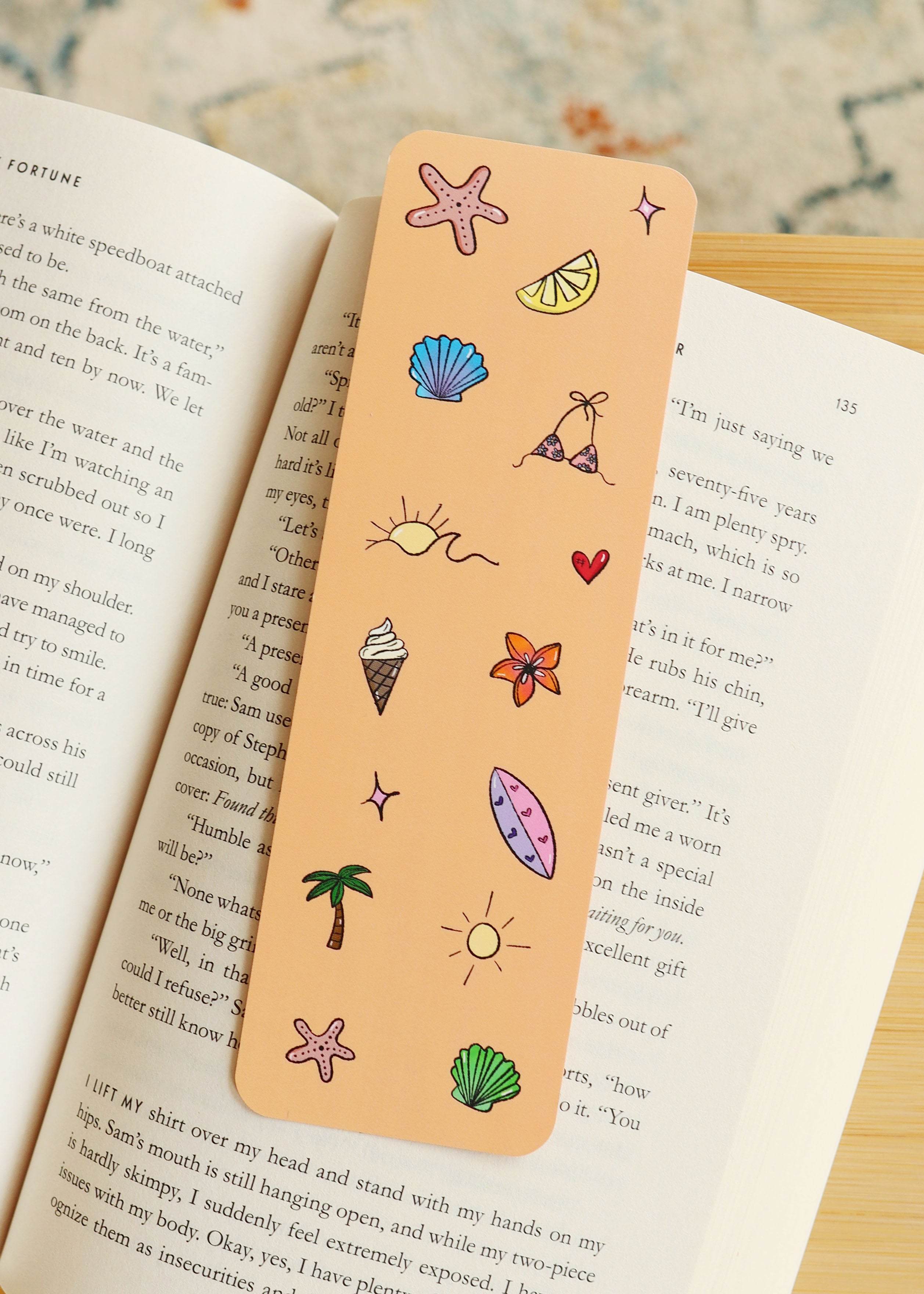 Boekenlegger 'sunny days' orange