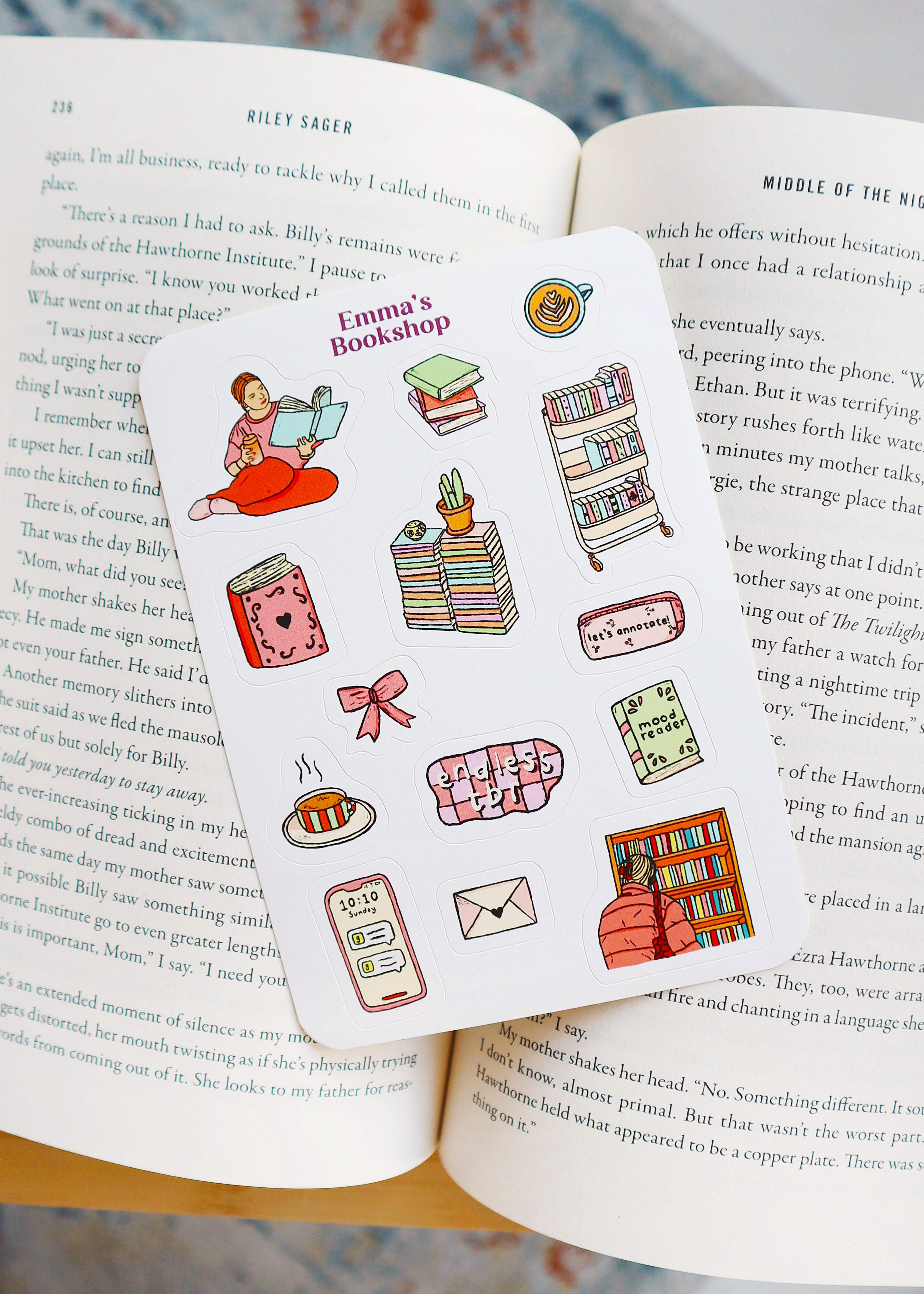 Stickers 'booklover'
