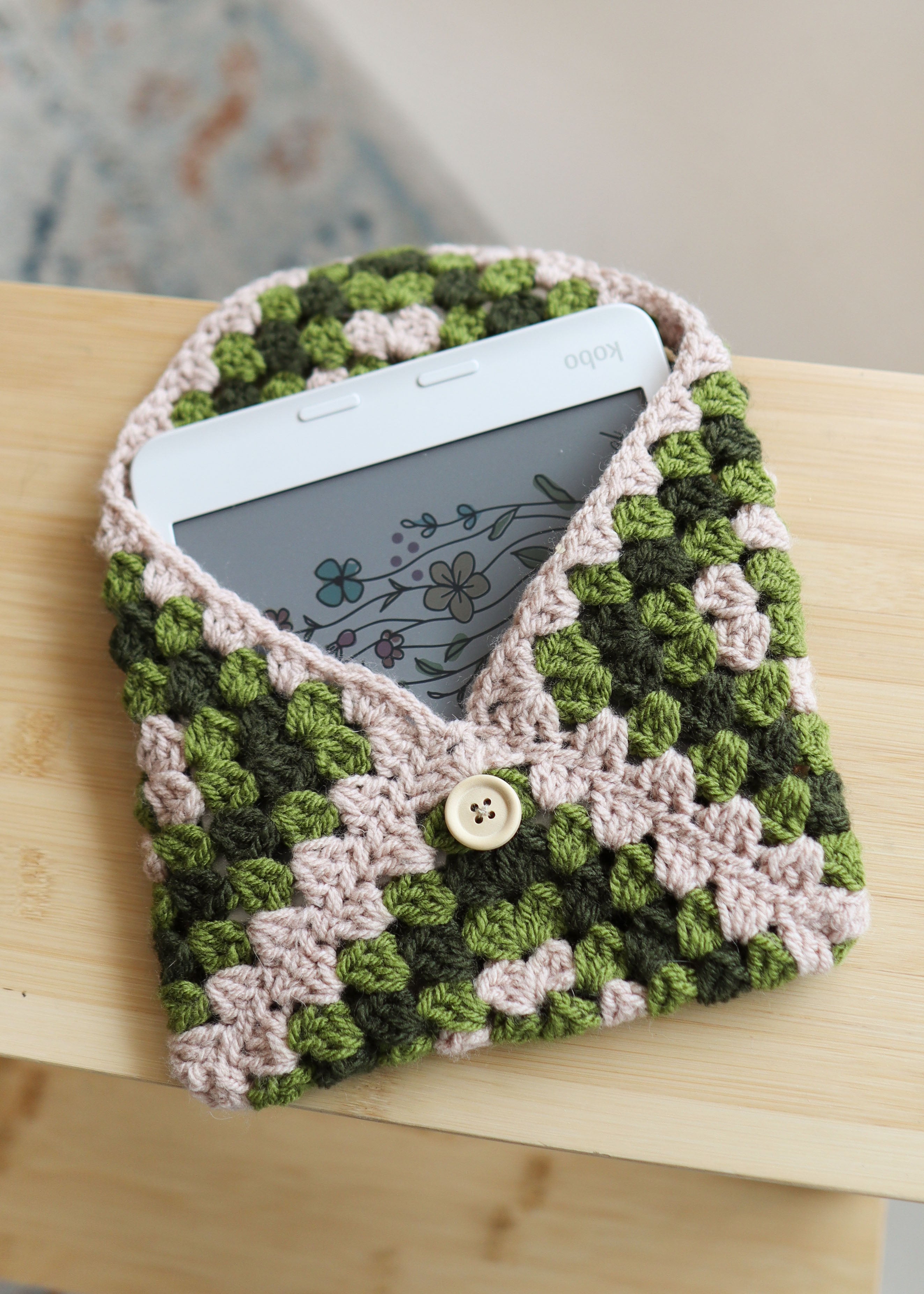E-reader sleeve 'green'