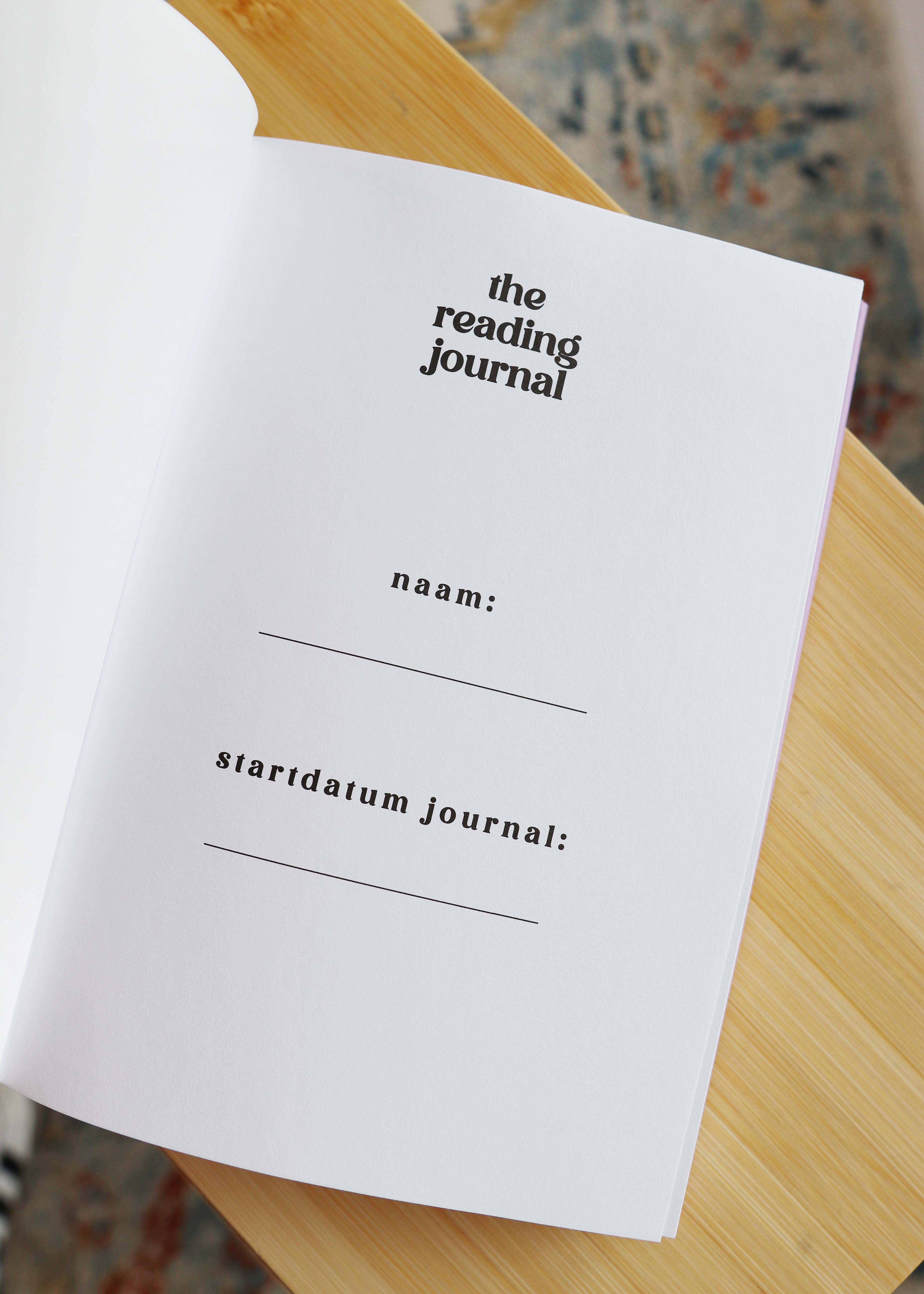 'The Reading Journal' invulboekje