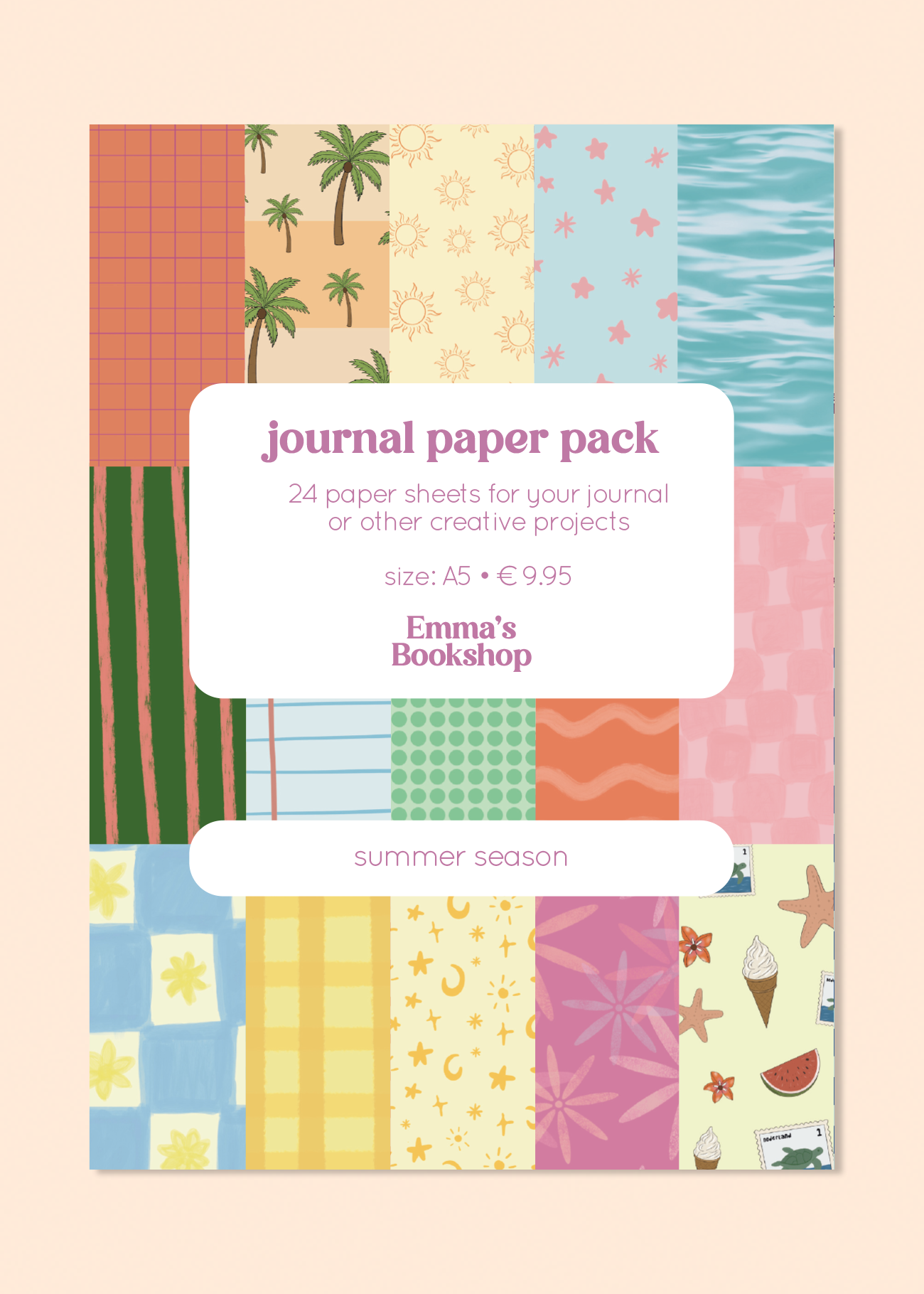 Journal paper pack • summer season
