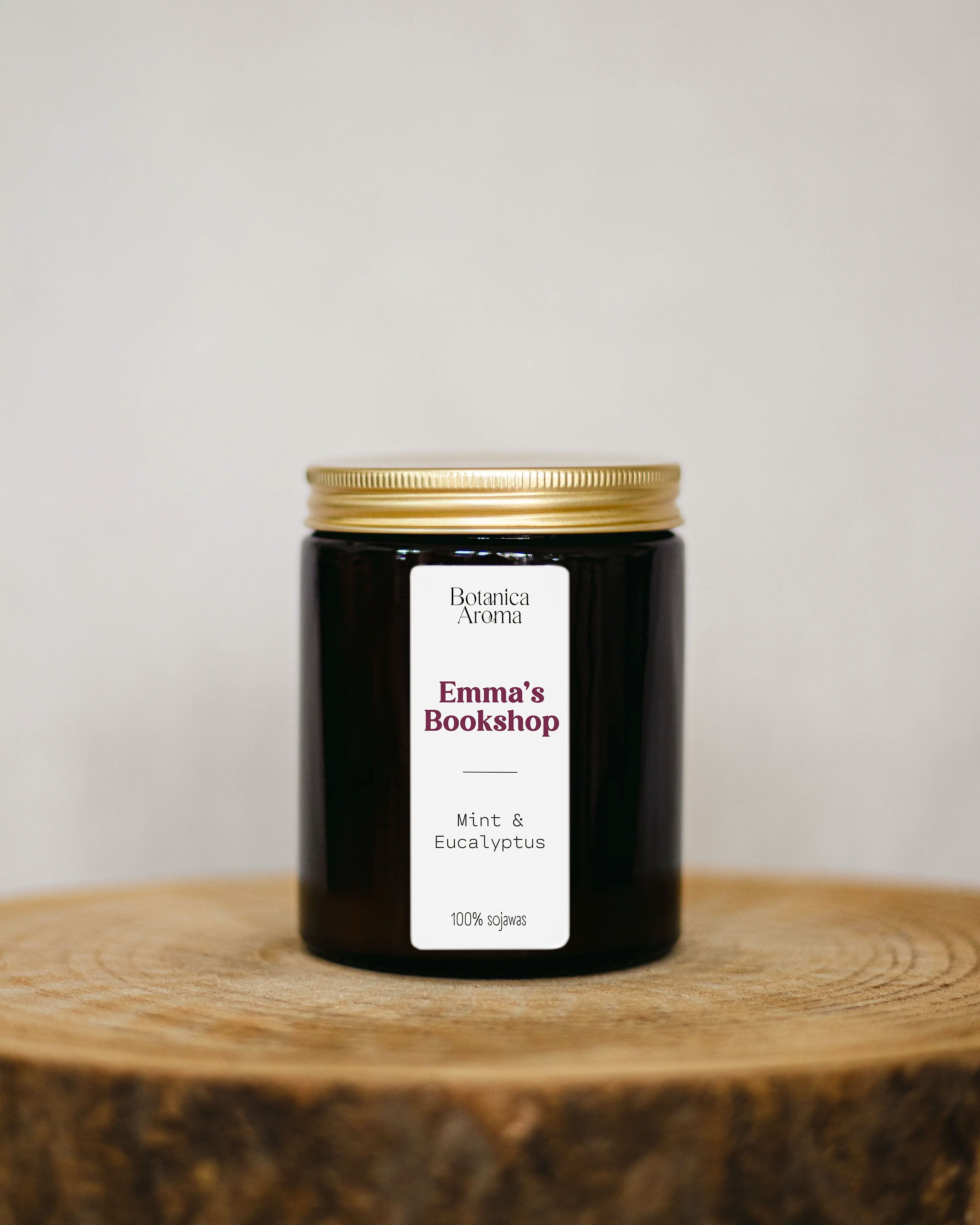 Geurkaars Emma's Bookshop x Botanica Aroma