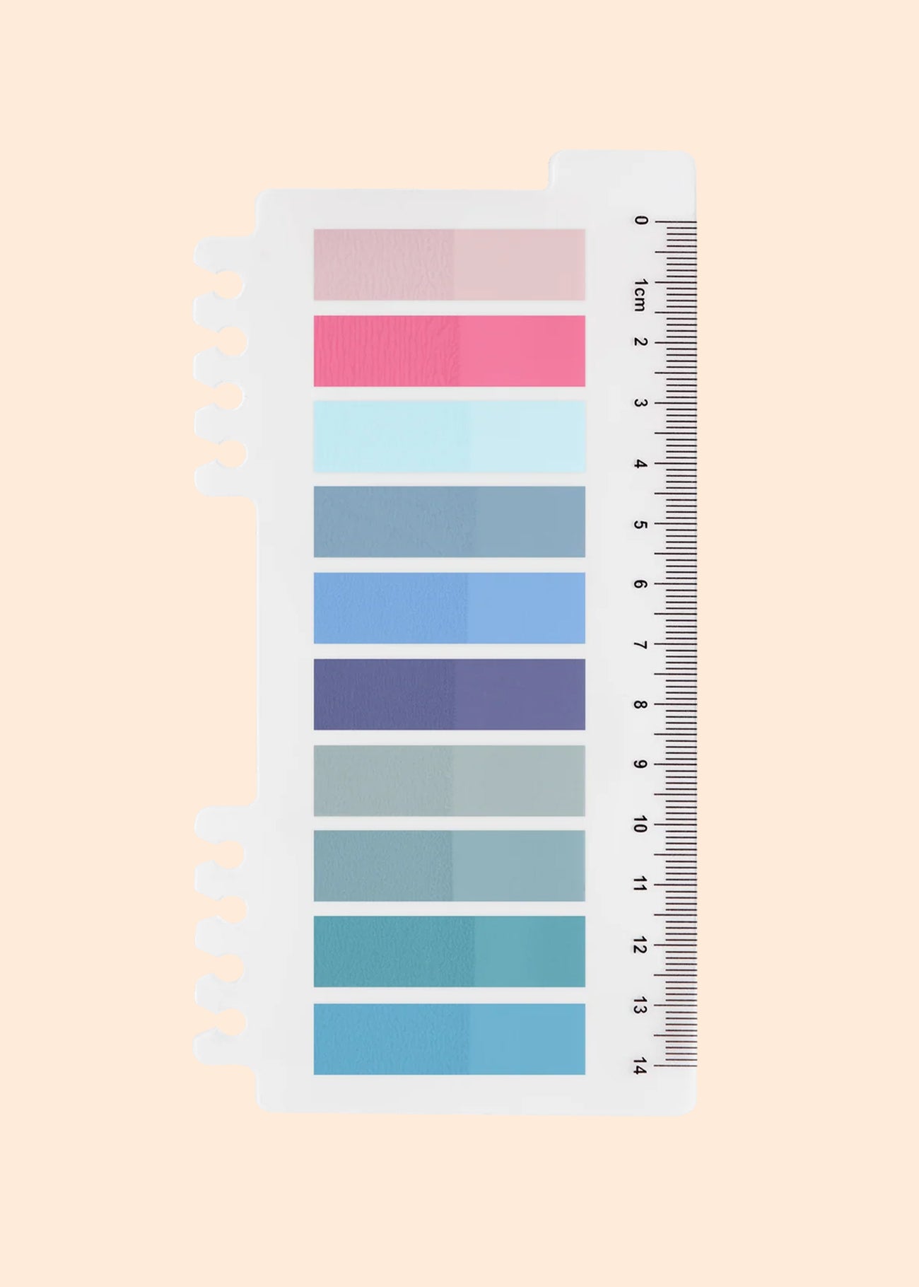 Sticky booktabs blue blush