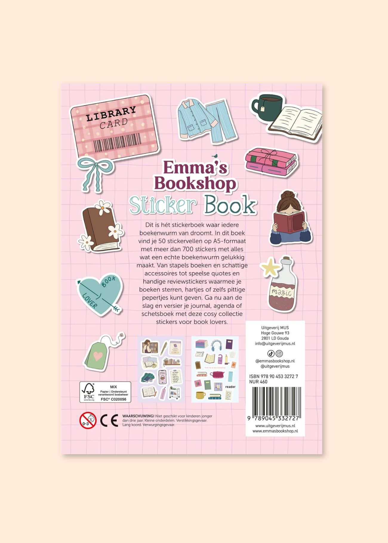 Stickerboek Emma's Bookshop