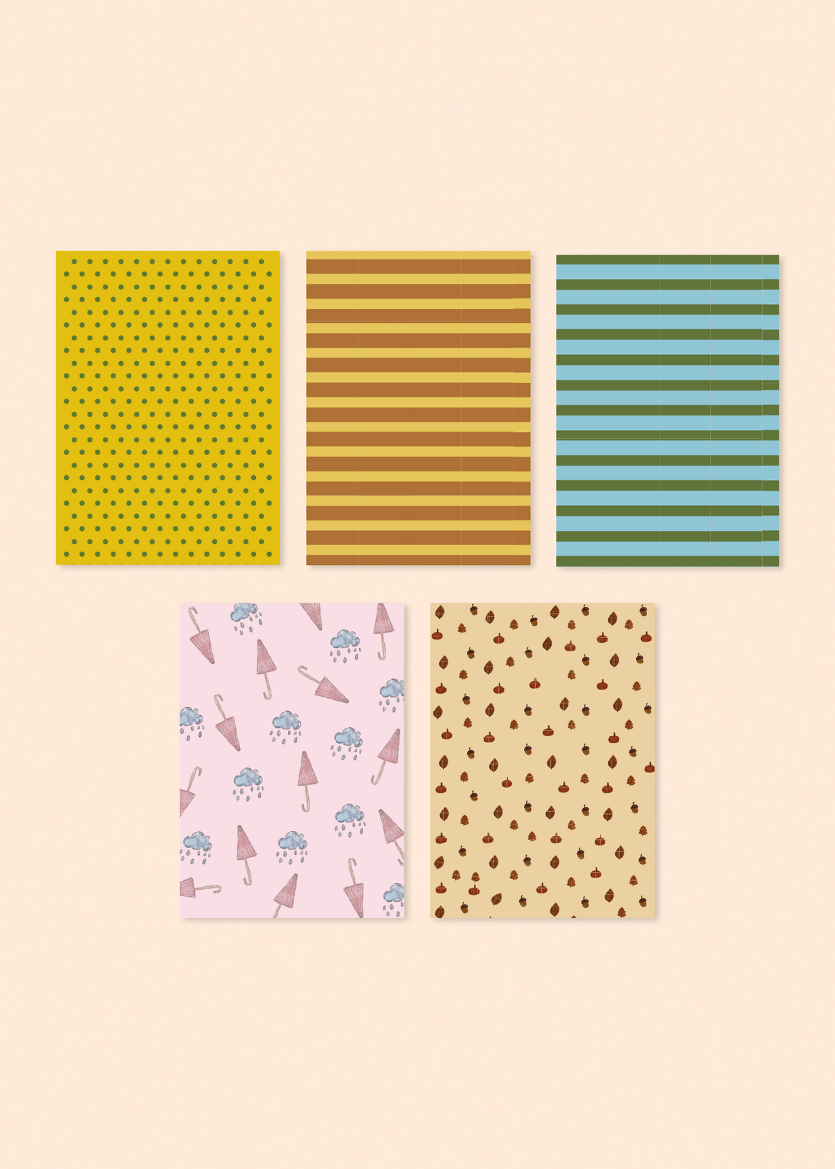 Journal paper pack • rainy days