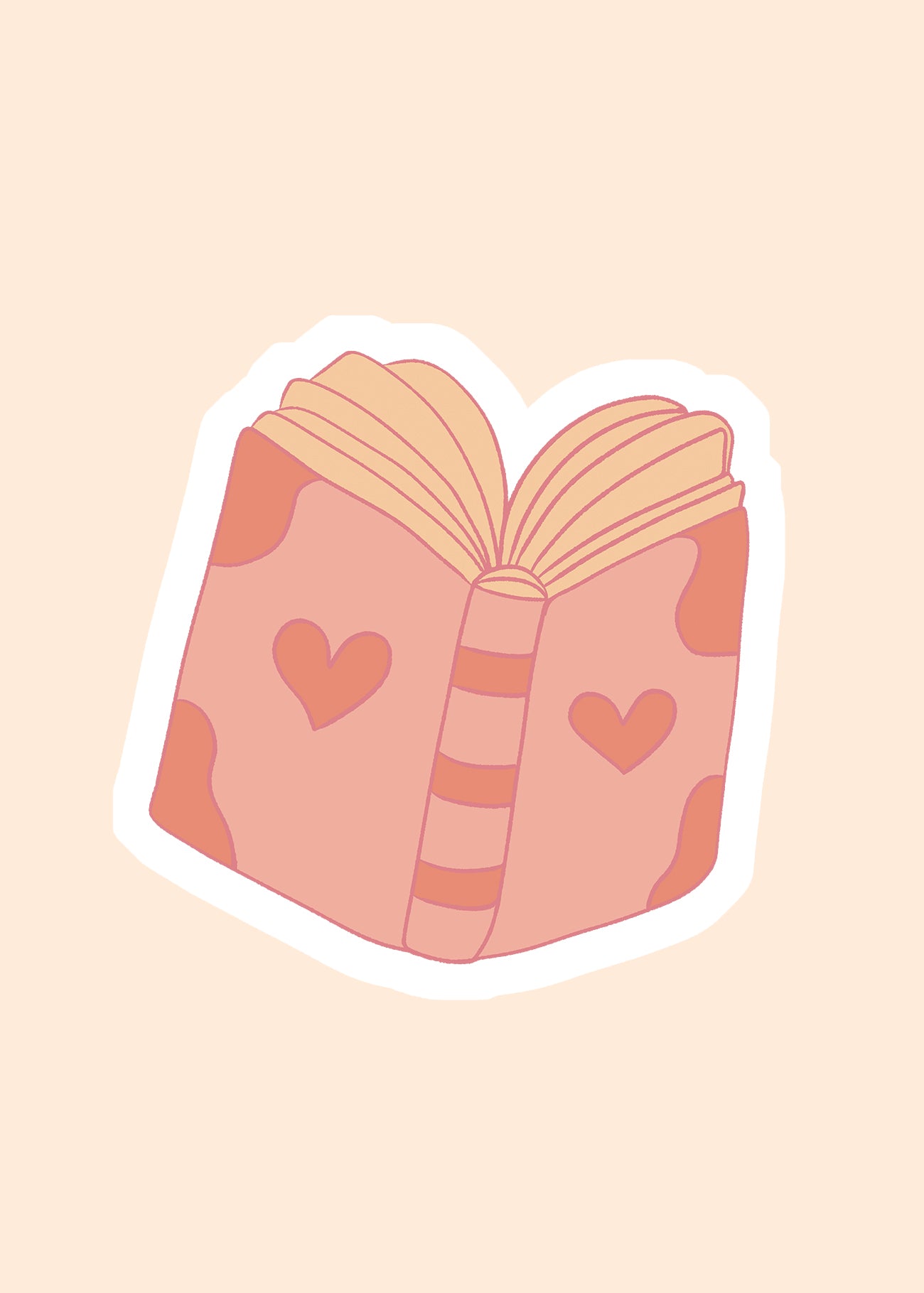 Sticker 'between the pages'