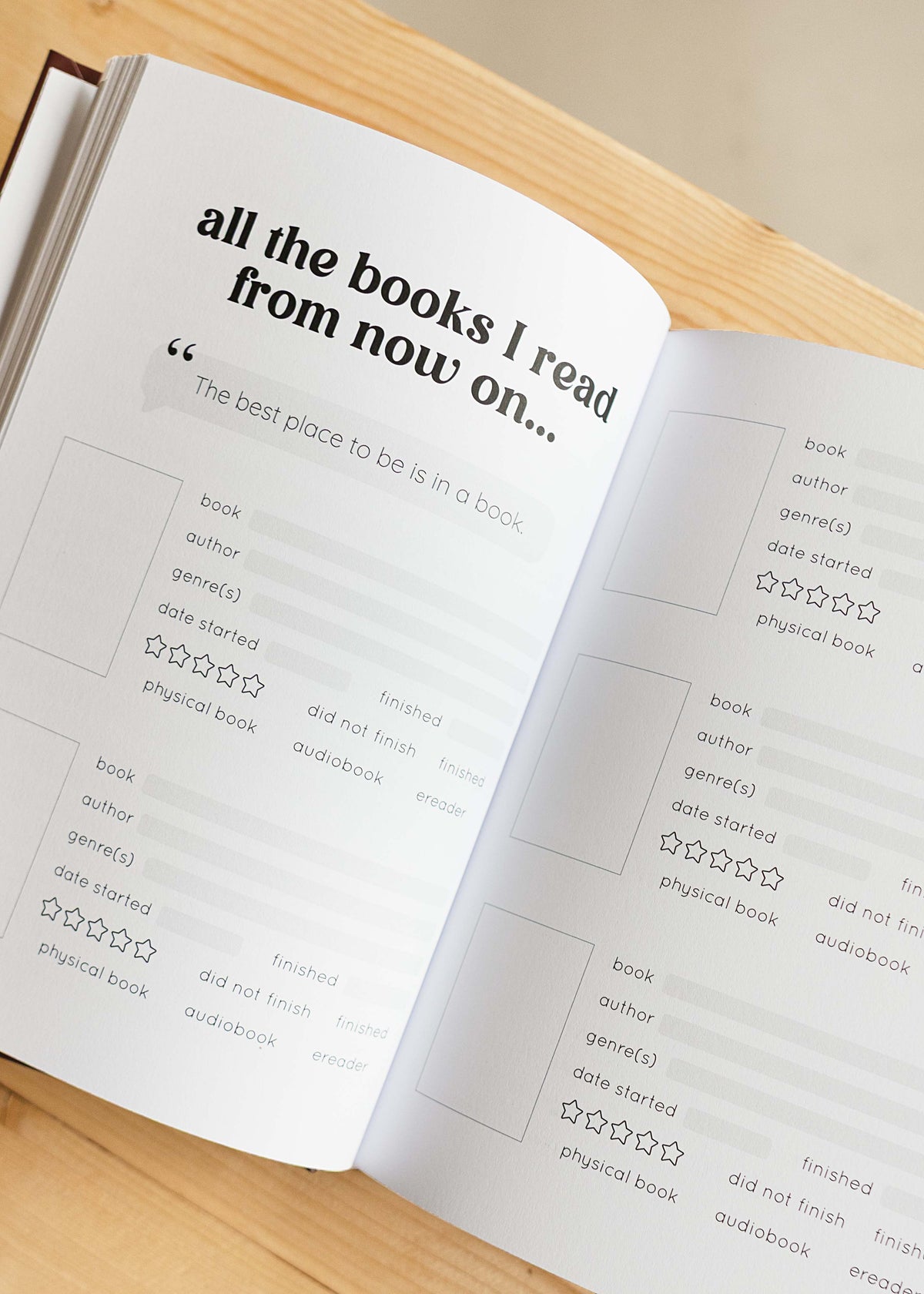 'The Book Journal' invulboekje petrol blue