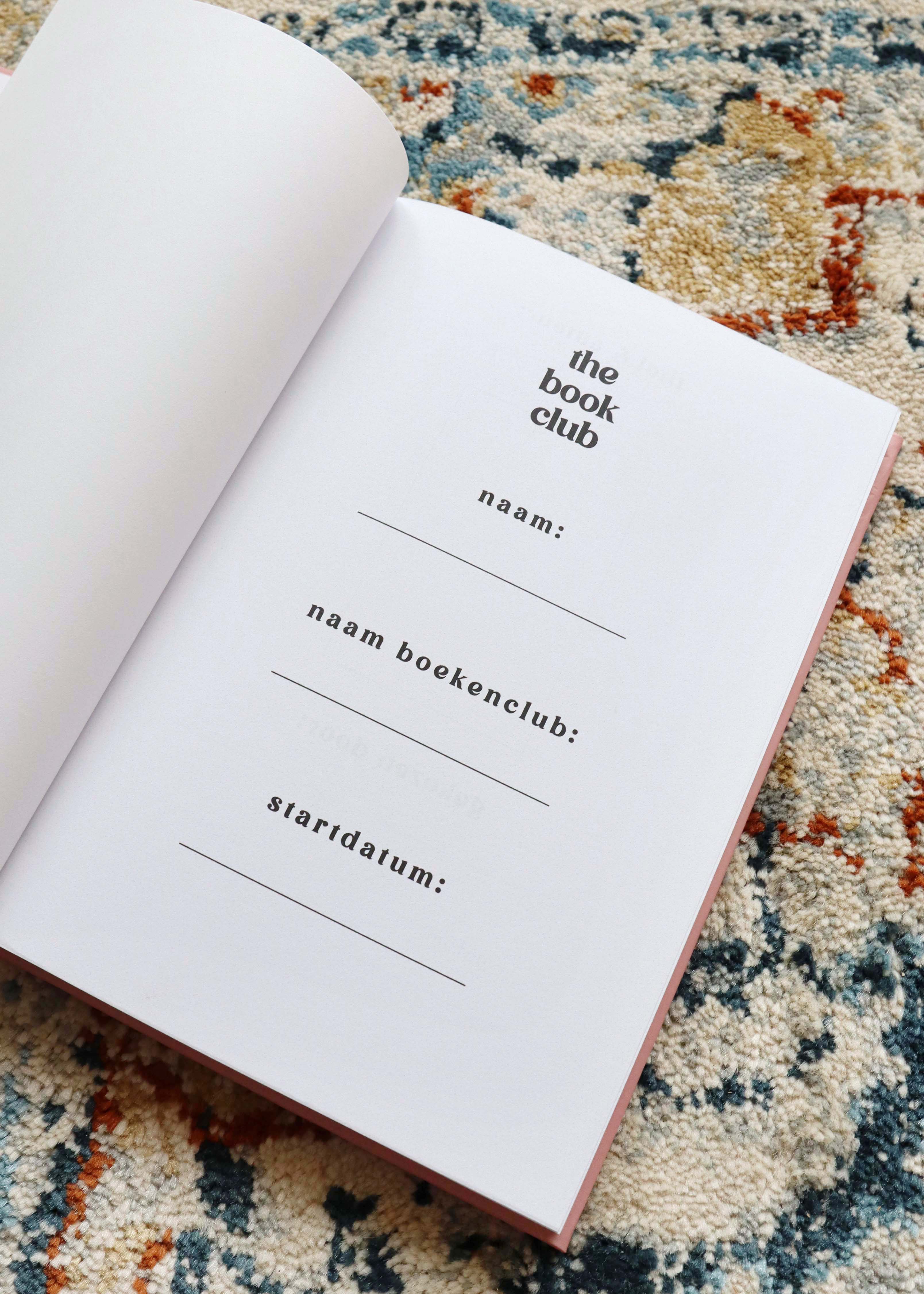 'The Bookclub' invulboekje blue