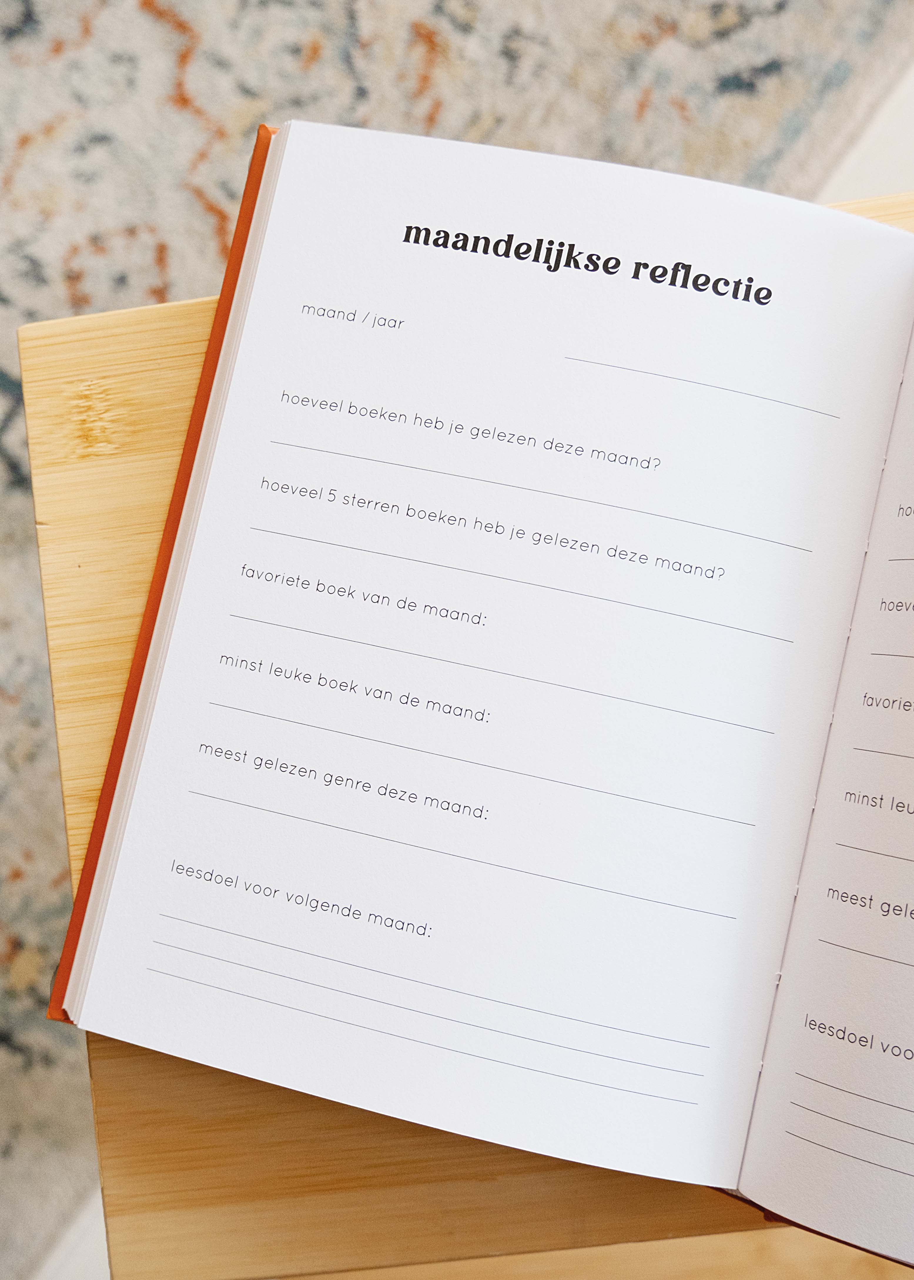 'The Reading Journal' invulboekje lila