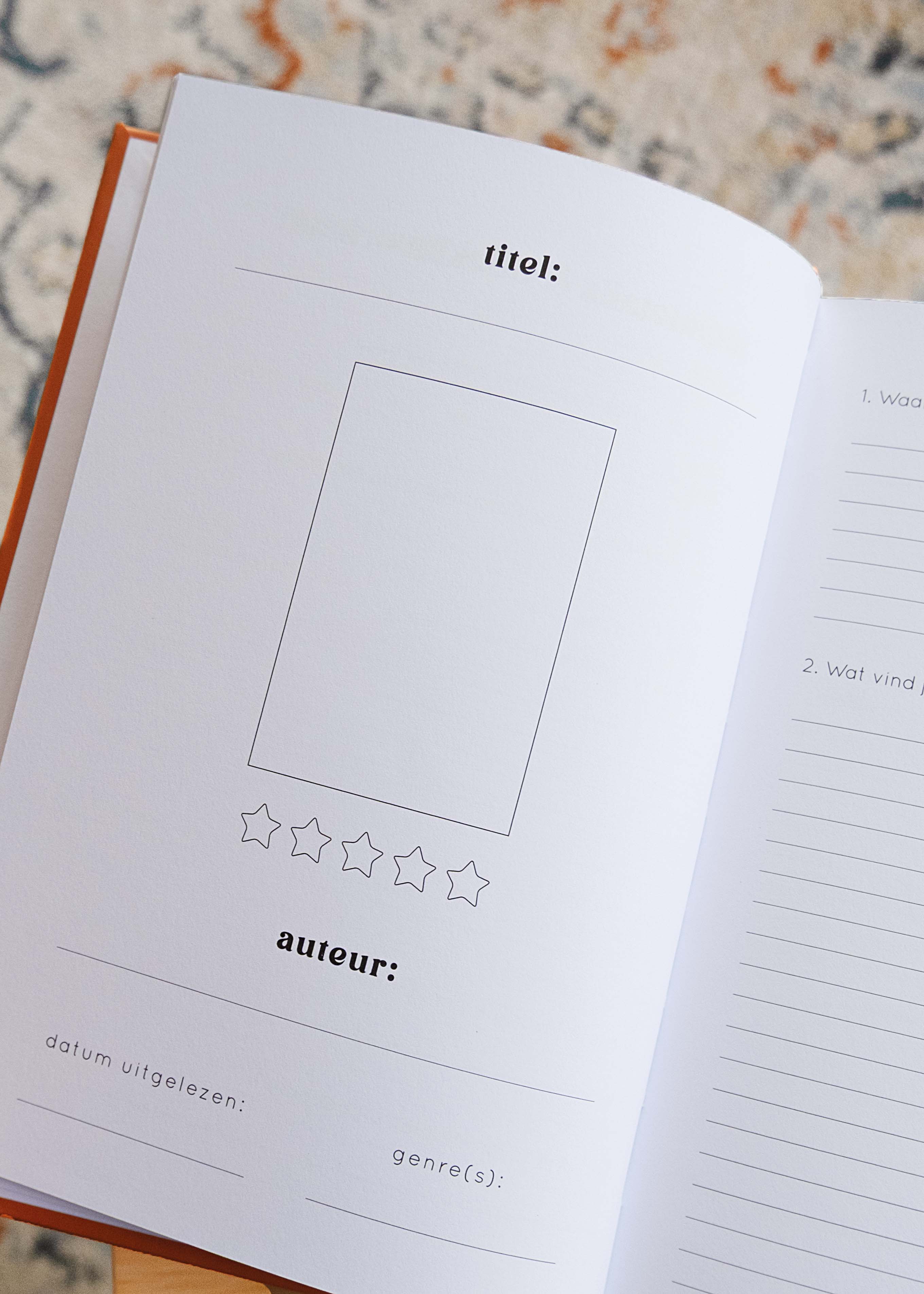 'The Reading Journal' invulboekje lila