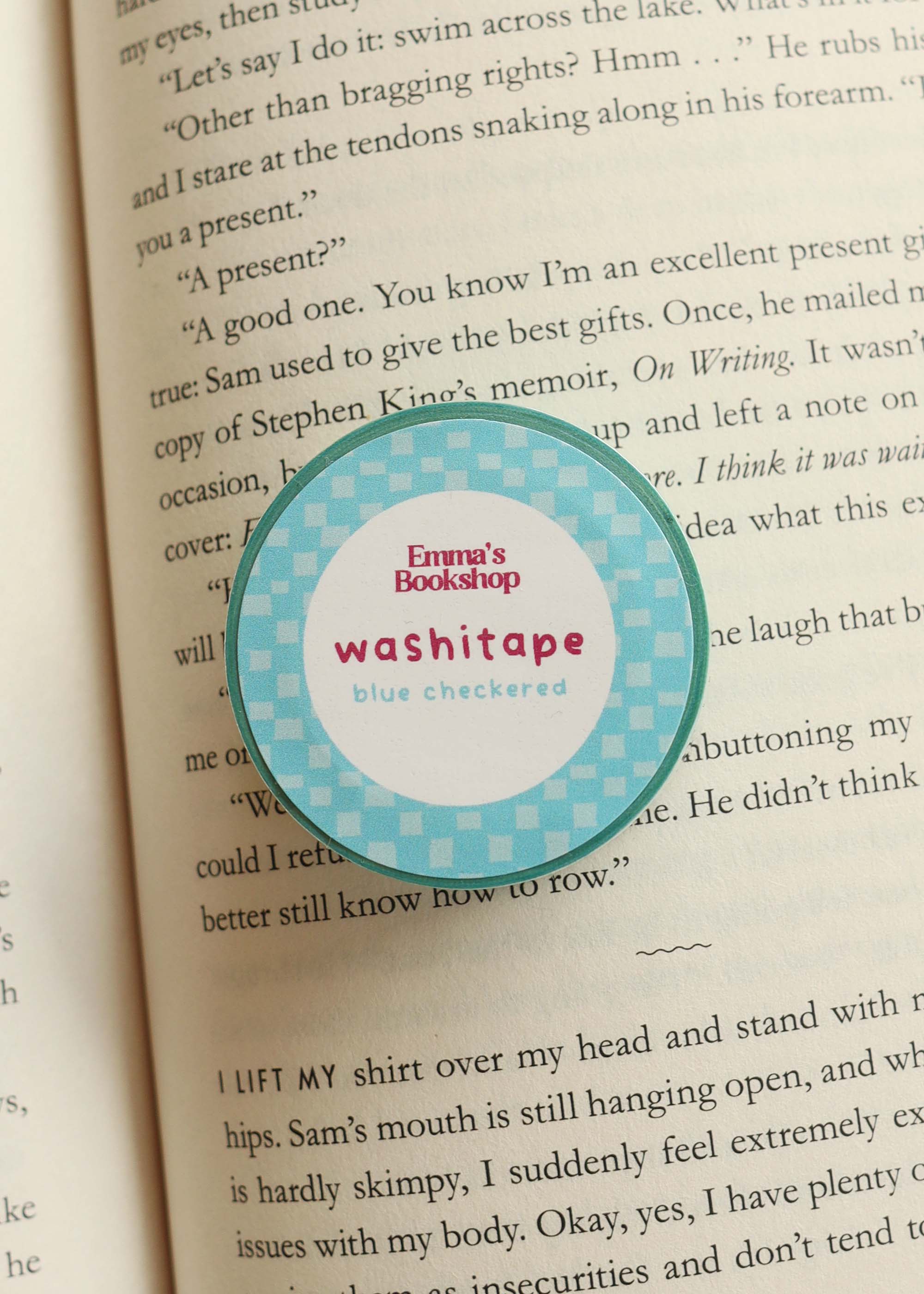 Washitape 'blue checkered'