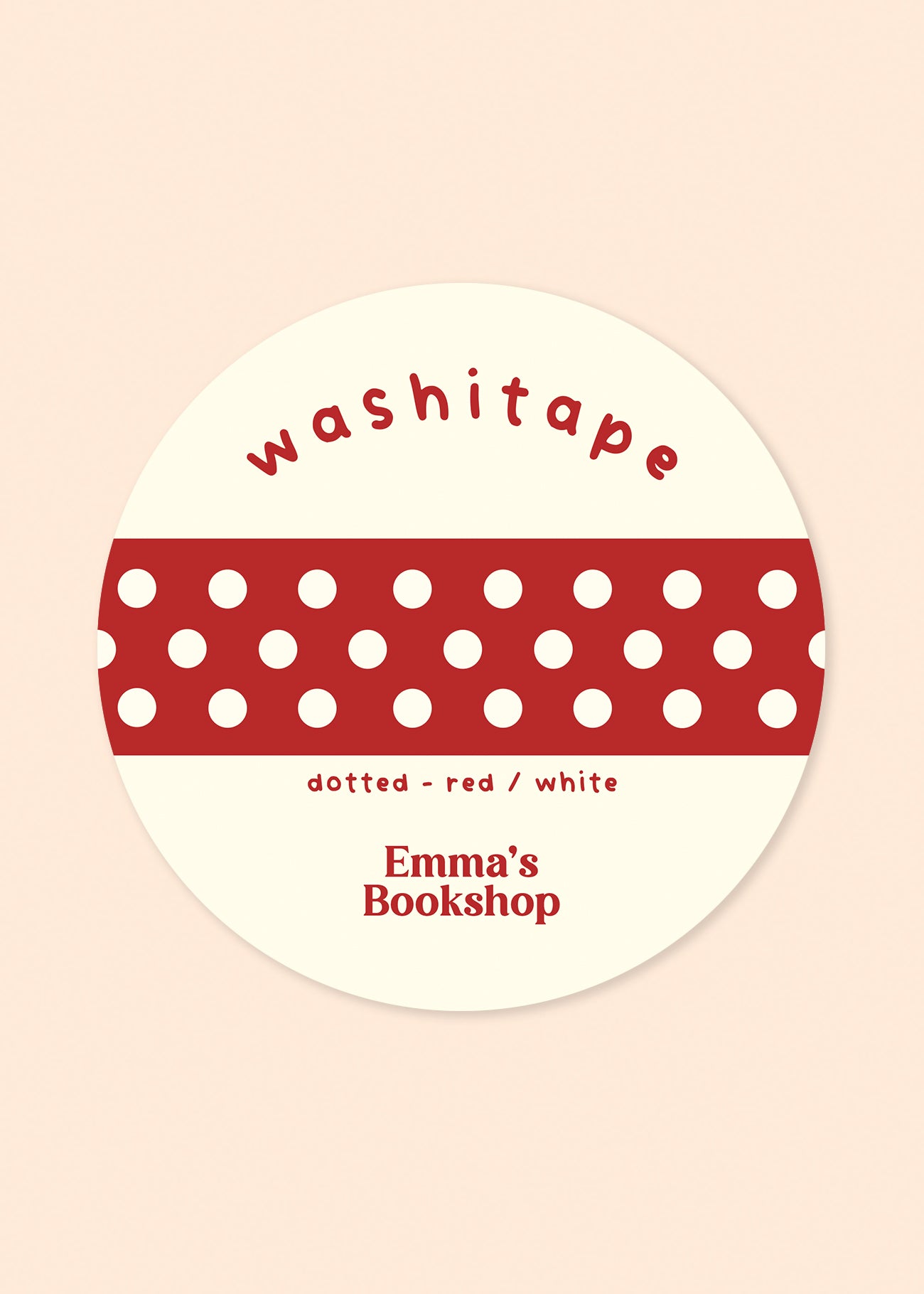 Washitape 'dotted red'