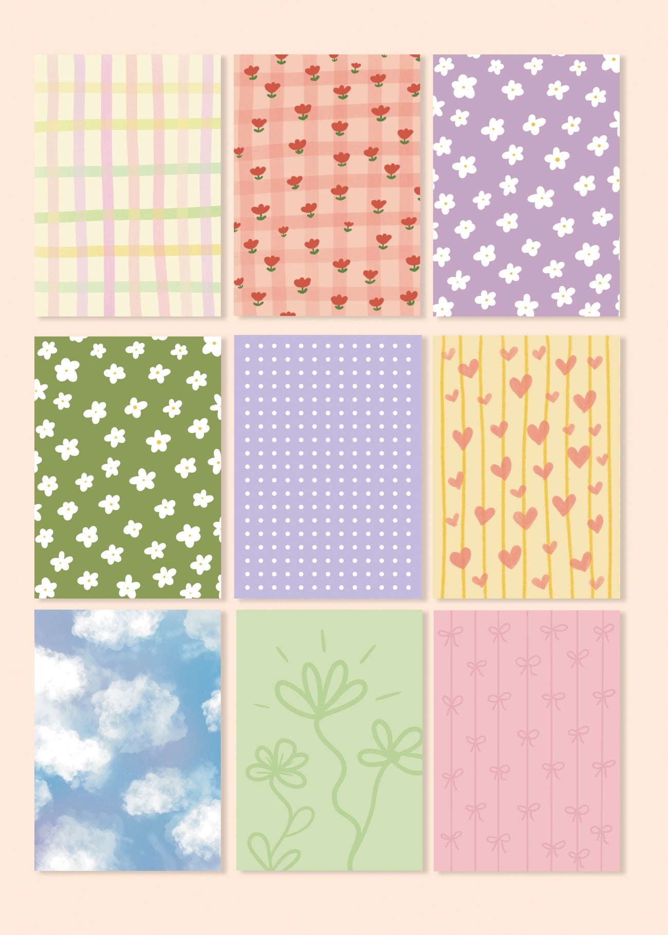 Journal paper pack • spring feeling