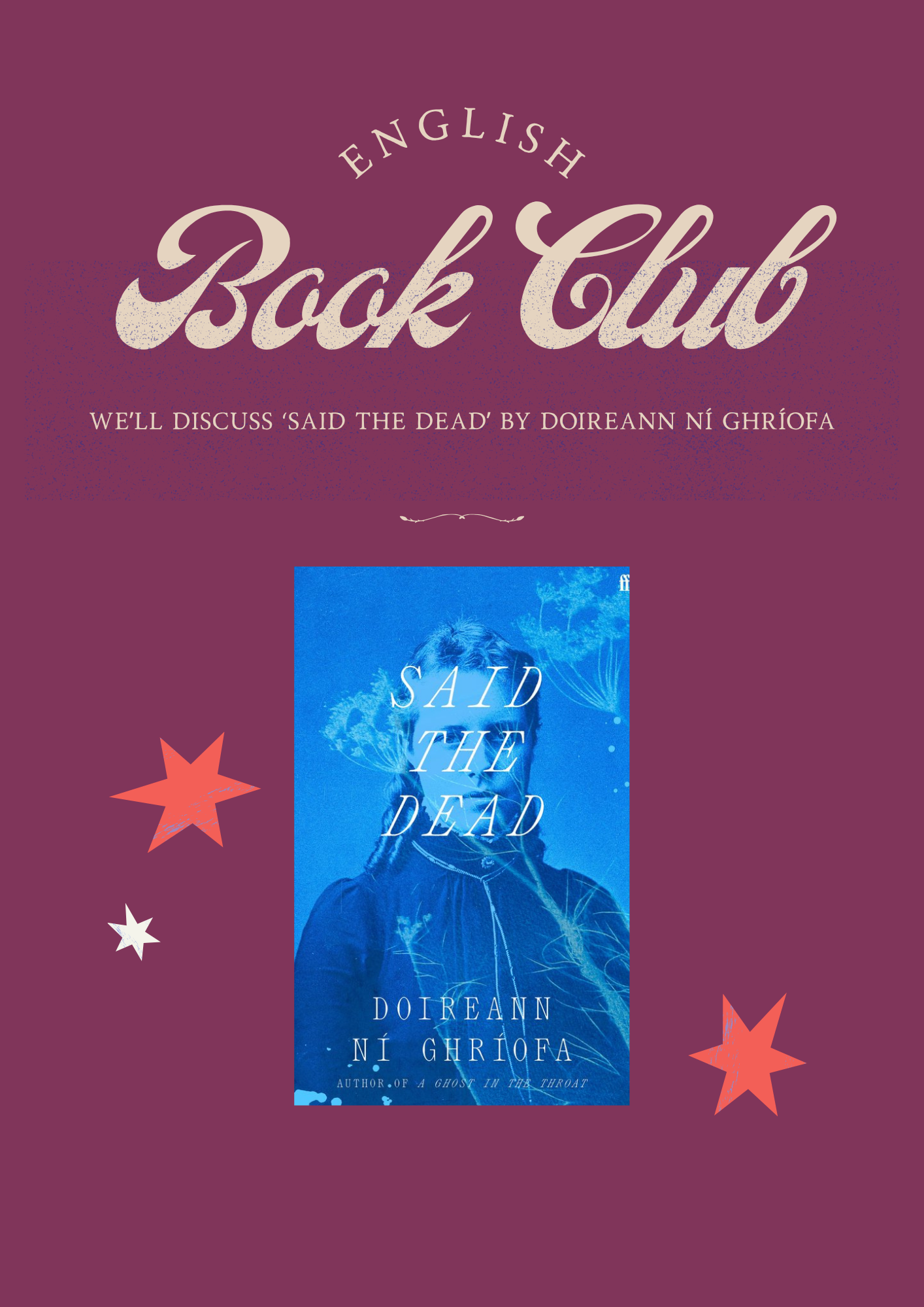 English Bookclub Ticket • september 2026