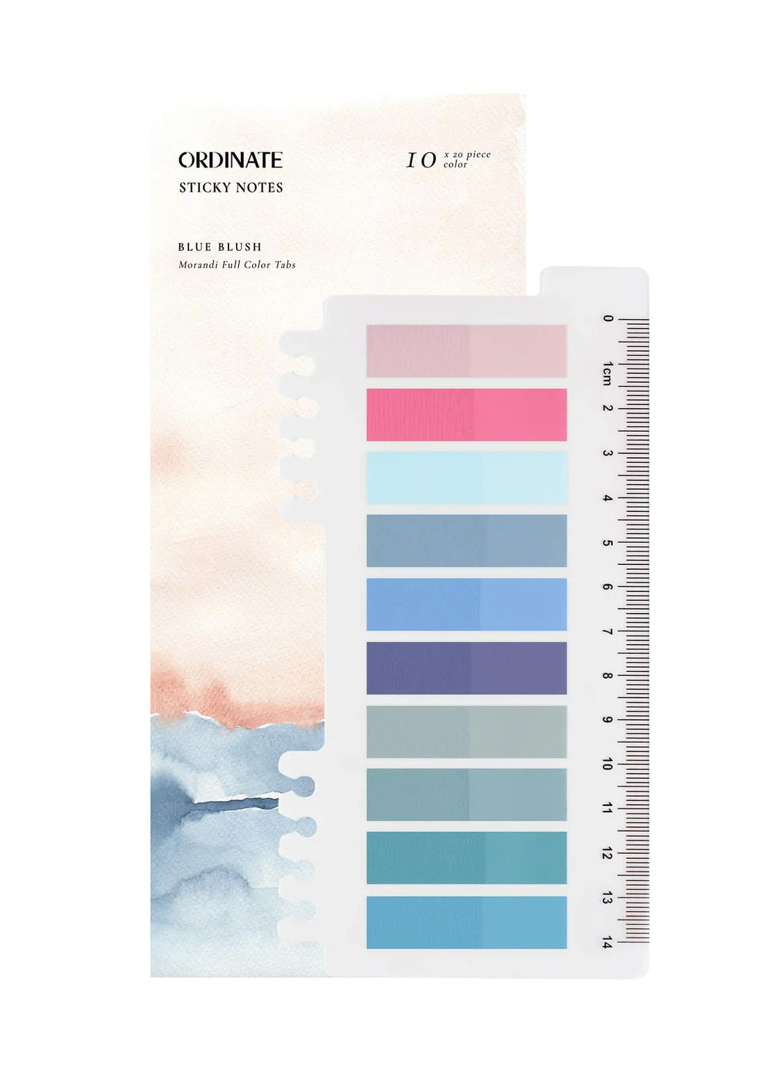 Sticky booktabs blue blush