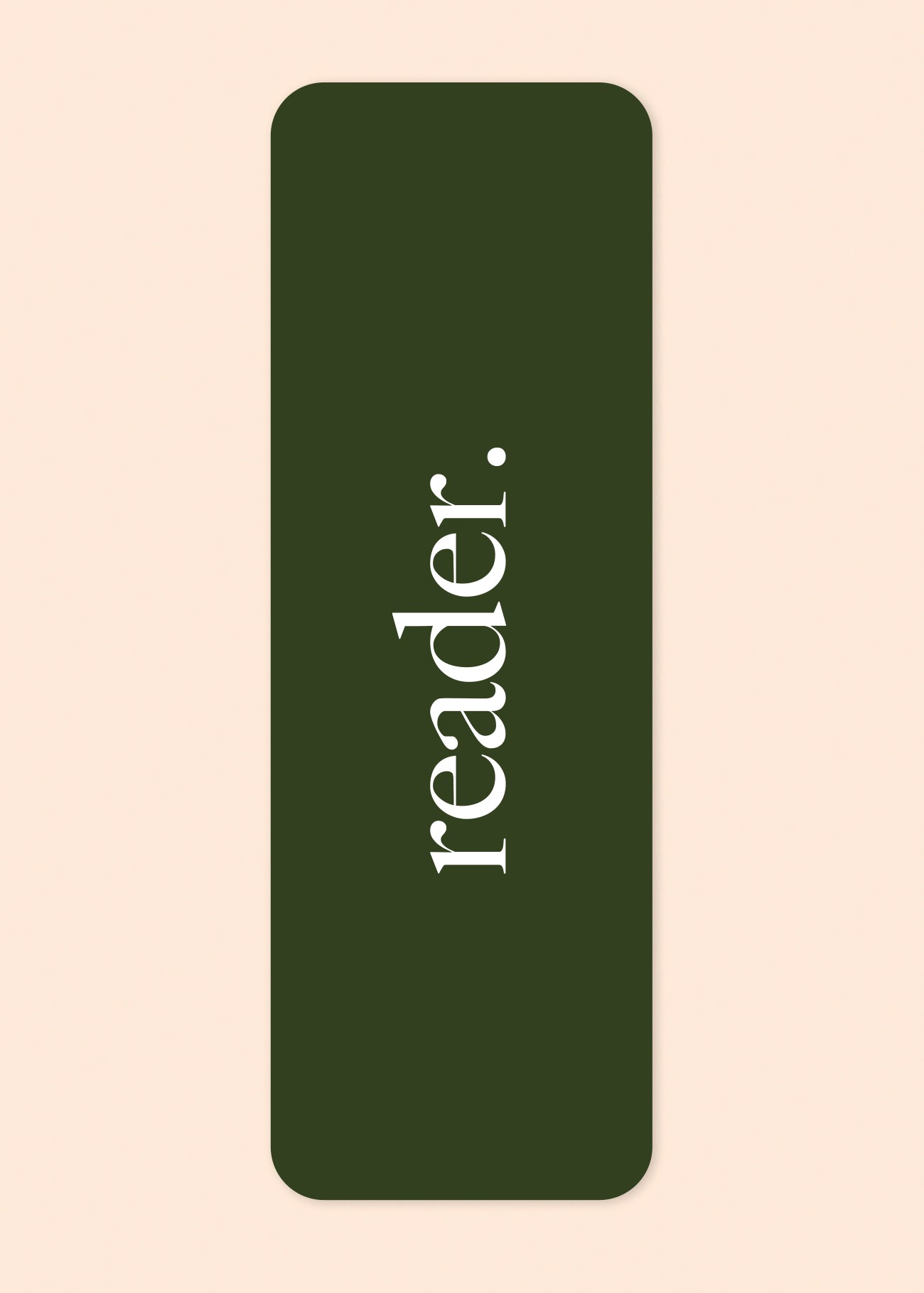 Boekenlegger 'reader' green