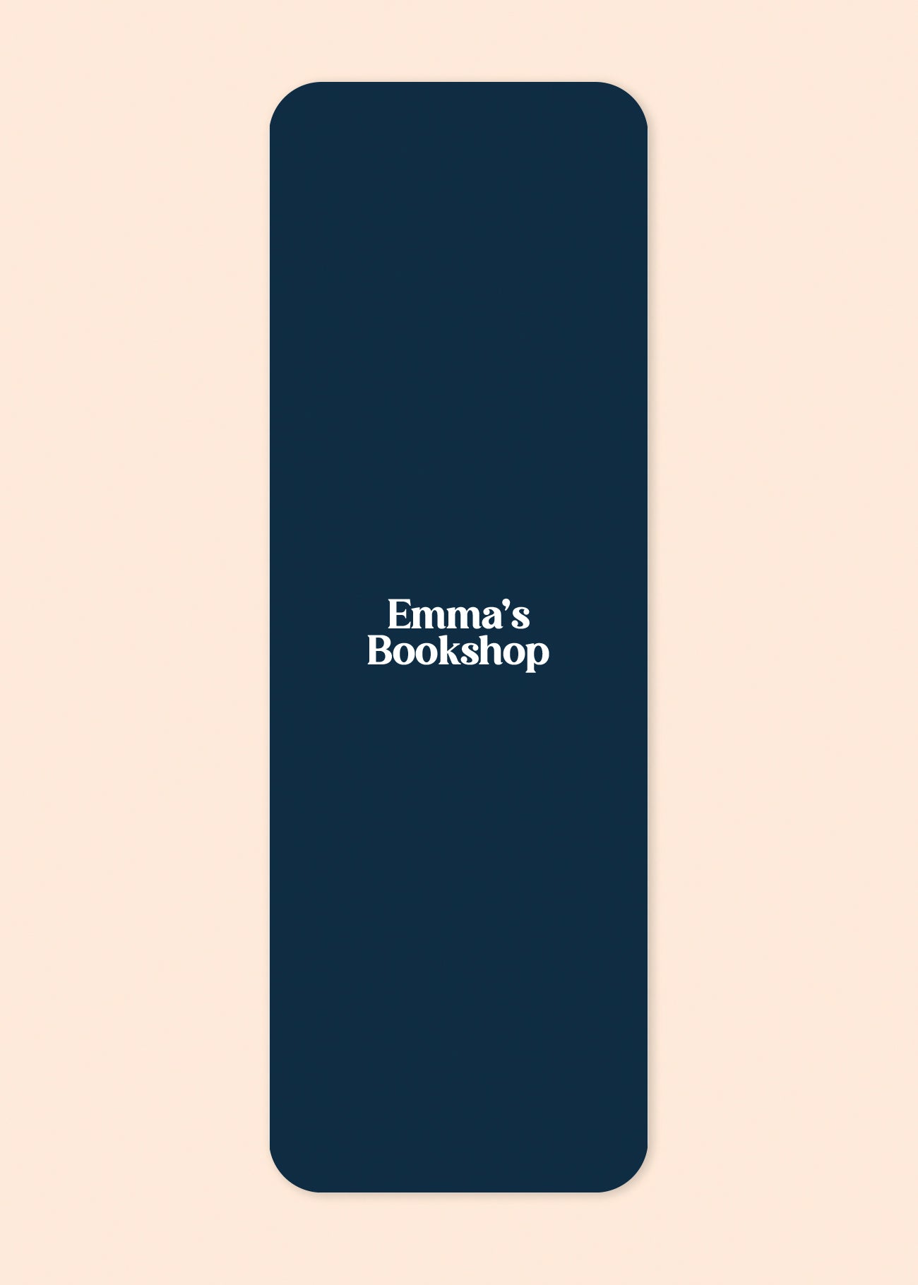 Boekenlegger 'reader' navy