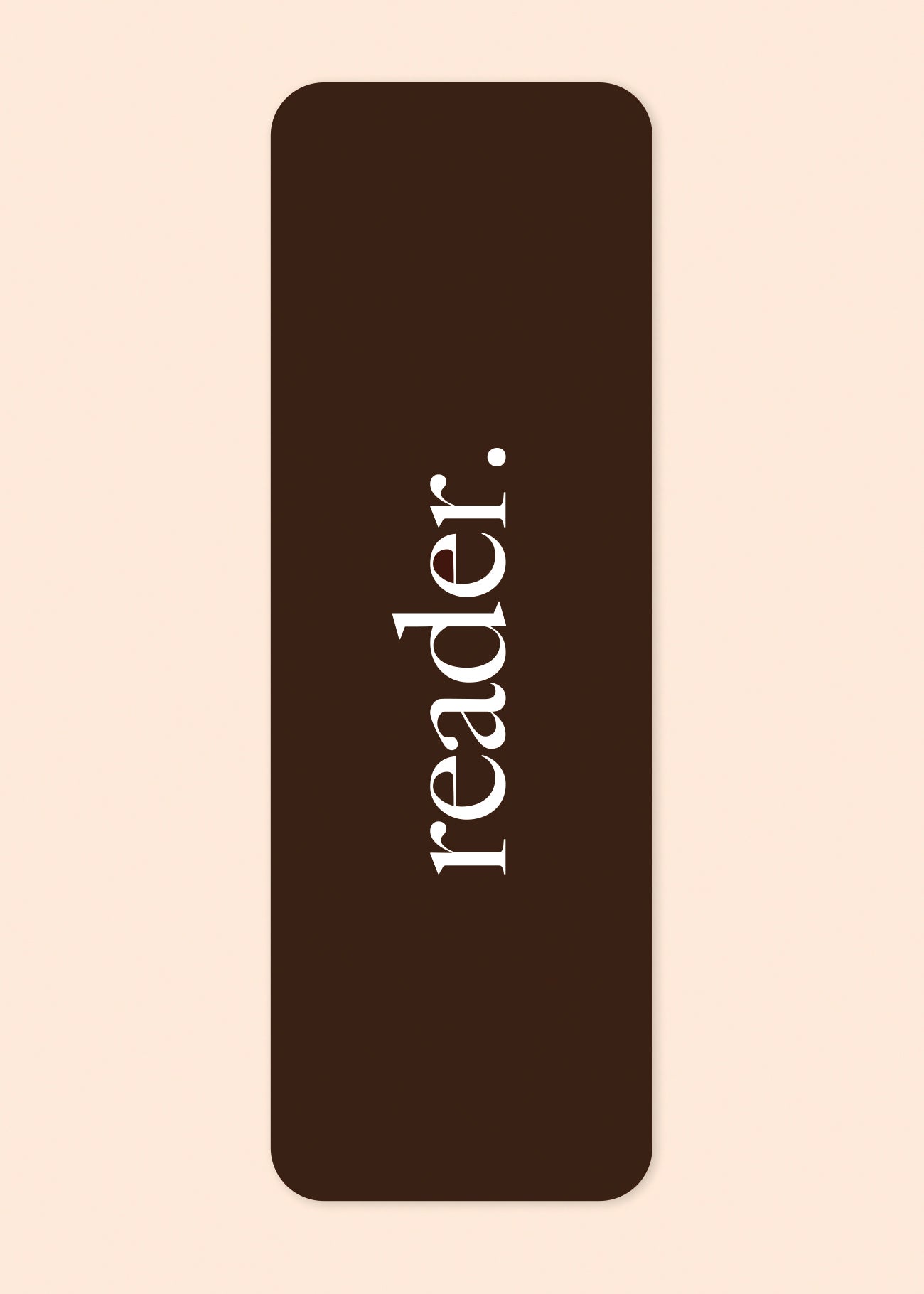 Boekenlegger 'reader' brown