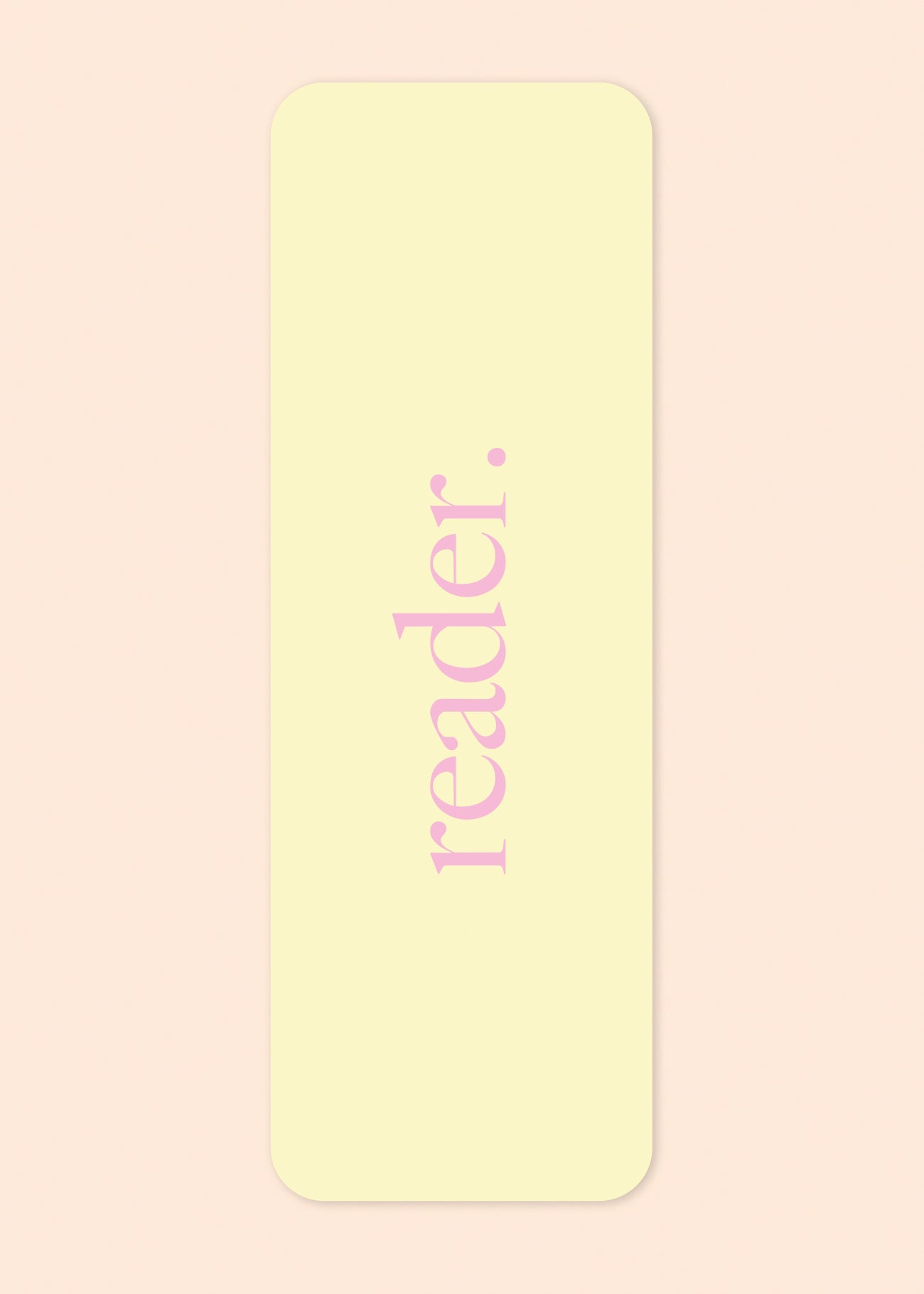 Boekenlegger 'reader' yellow