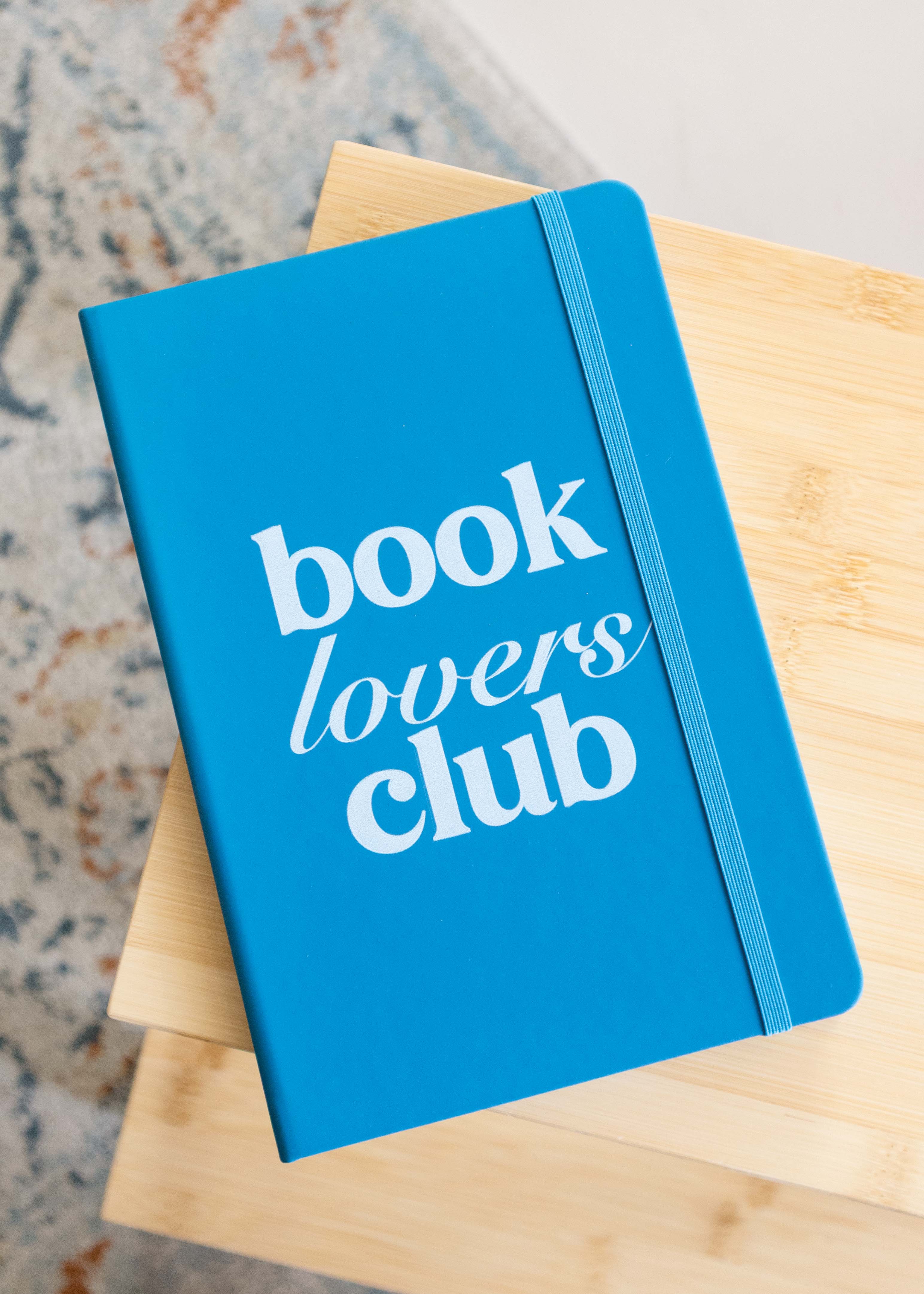 Notitieboekje 'book lovers club' blue