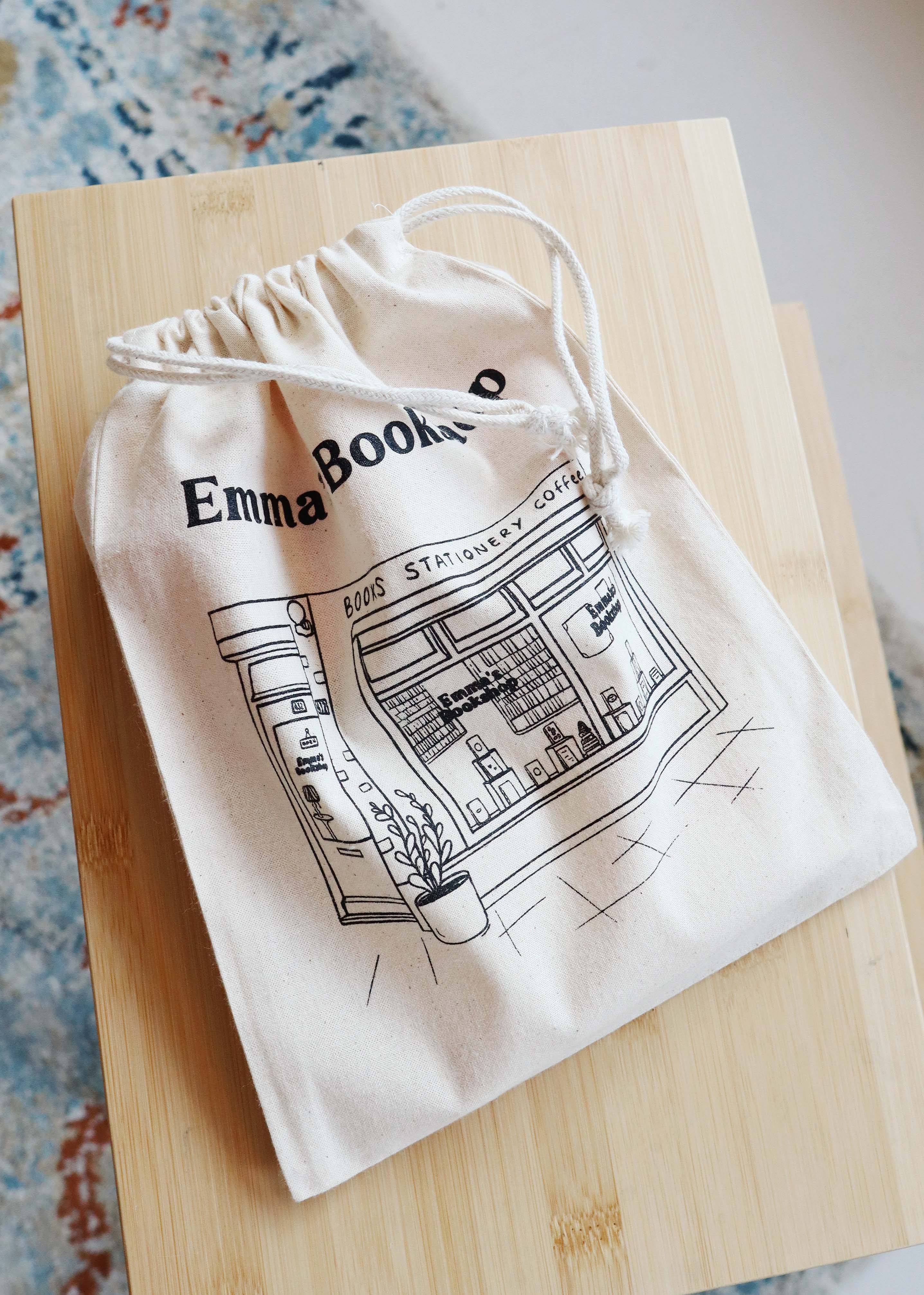 Booksleeve 'Emma's Bookshop' klein