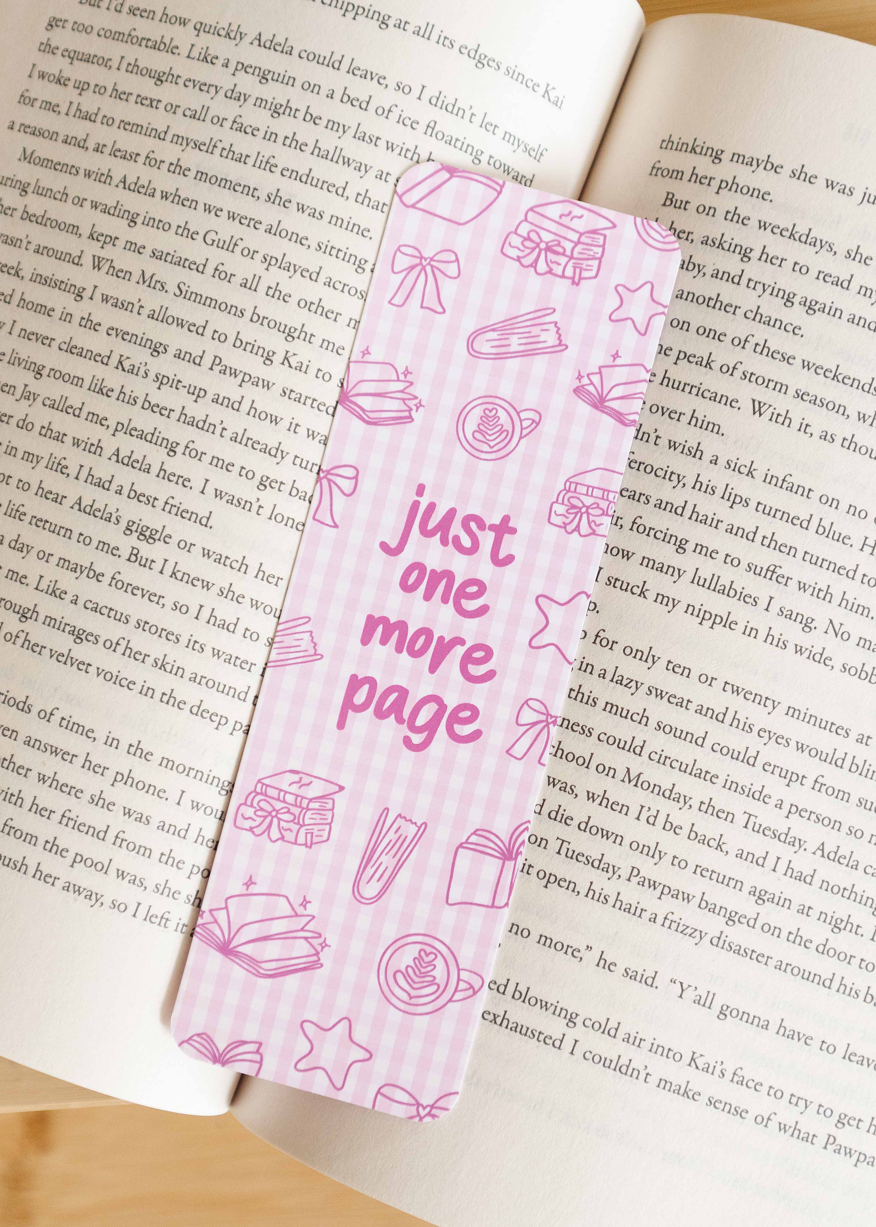 Boekenlegger 'just one more page'