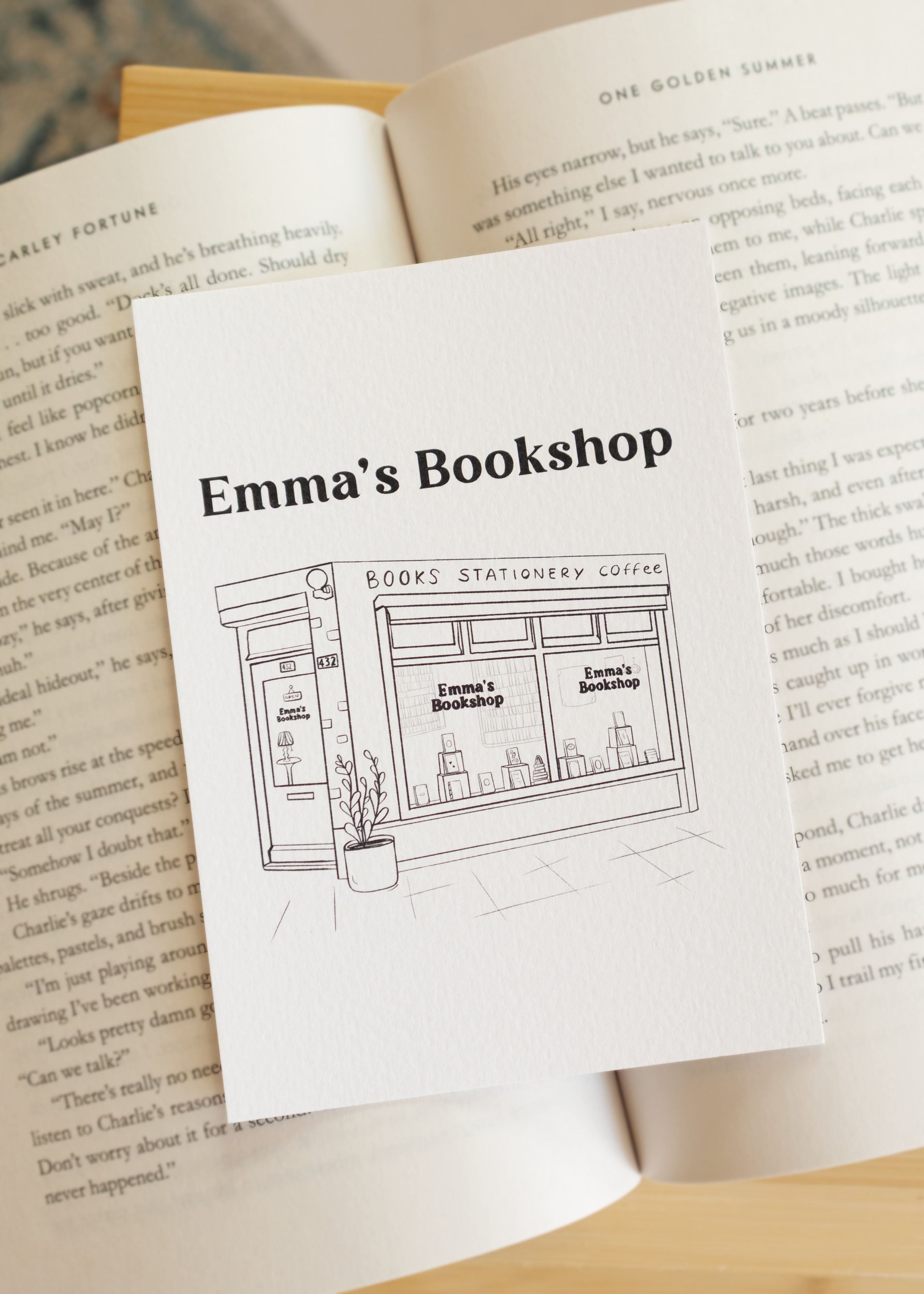 Kaart 'Emma's Bookshop'