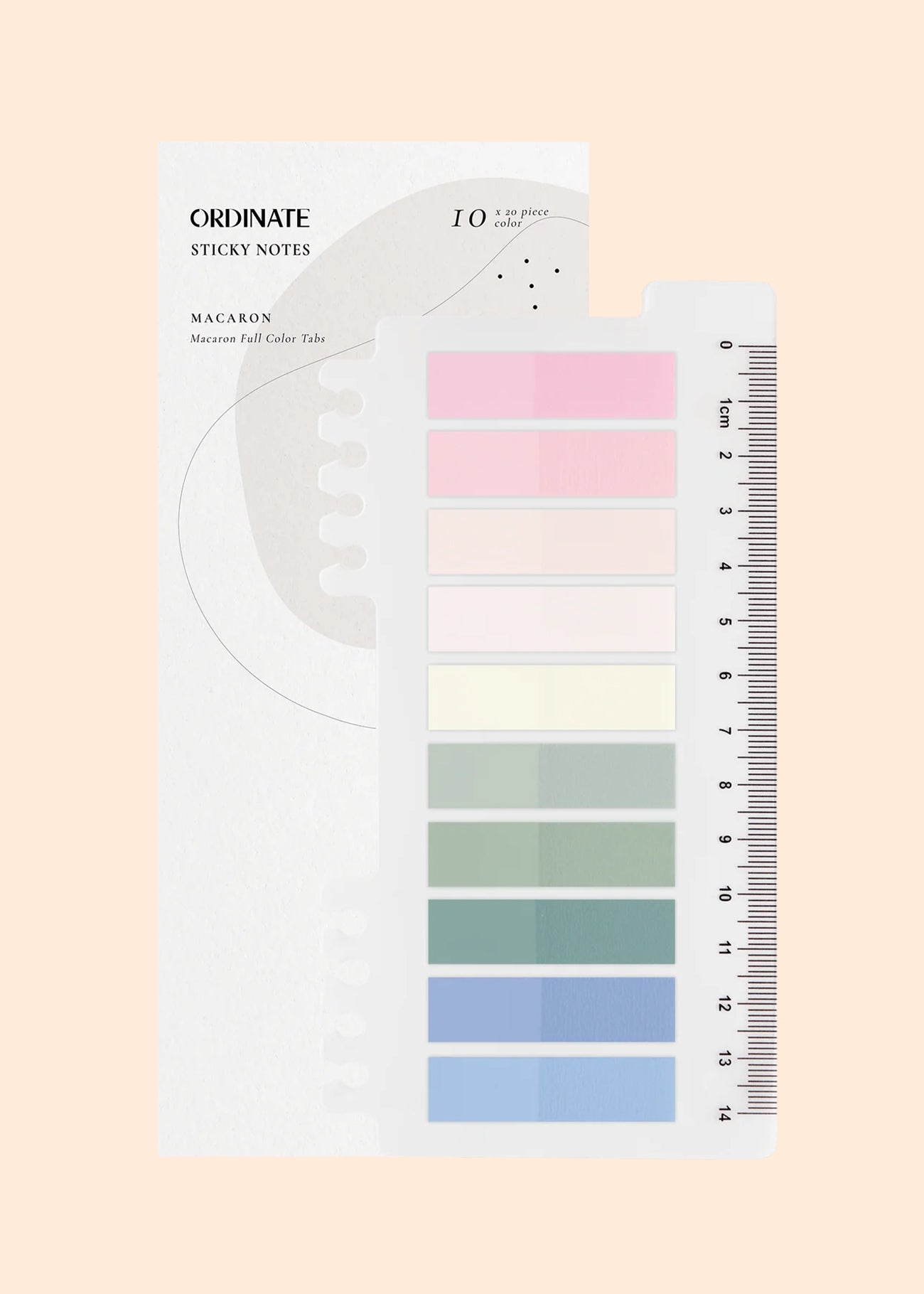 Sticky booktabs macaron