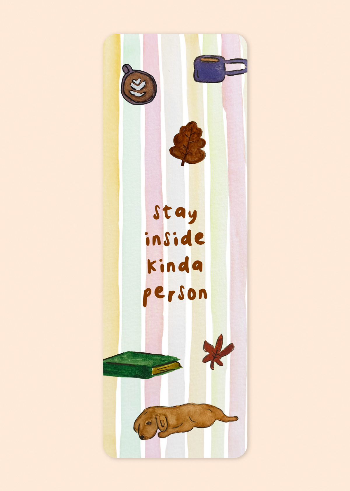 Boekenlegger 'stay inside kinda person'