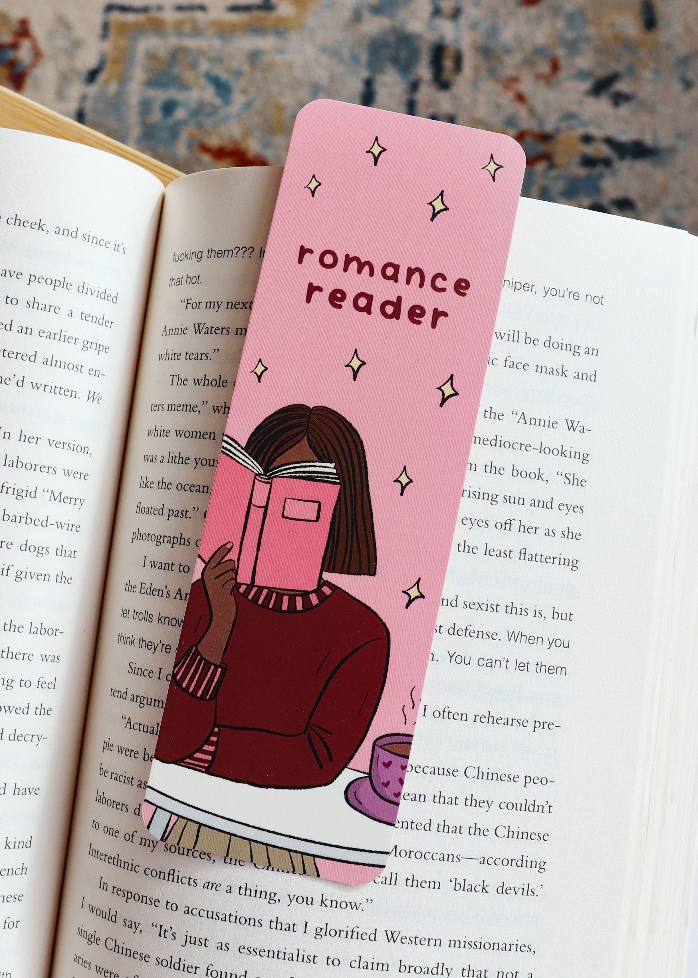 Boekenlegger 'romance reader'