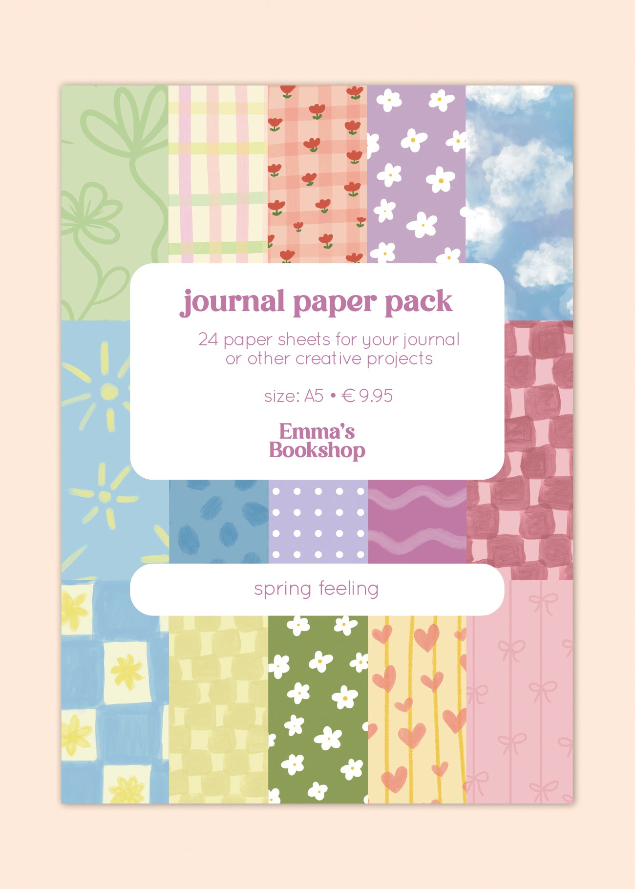 Journal paper pack • spring feeling