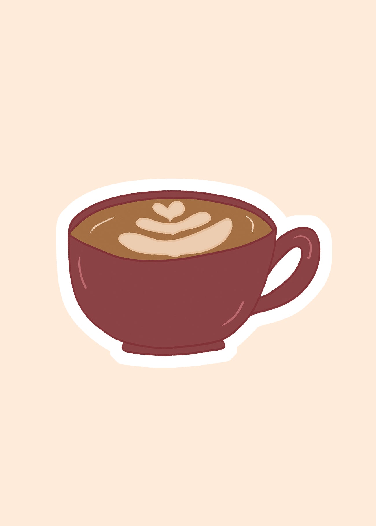 Sticker 'cup of coffee'