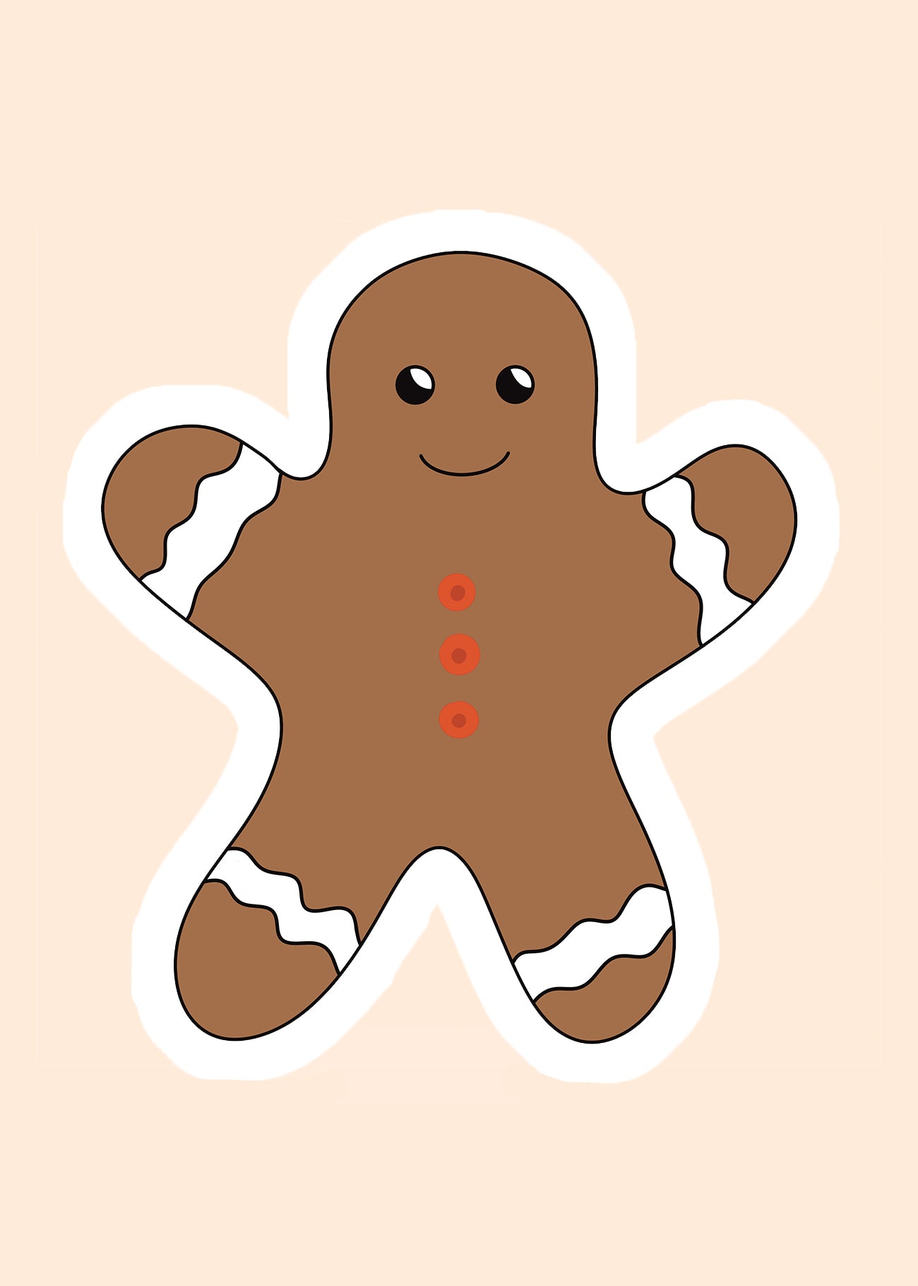 Sticker 'gingerbread'