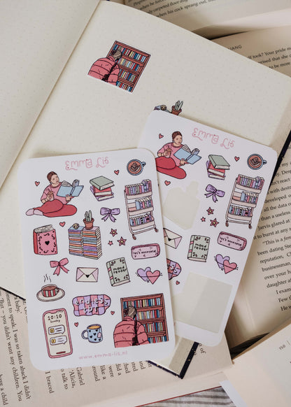 Stickers 'booklover'