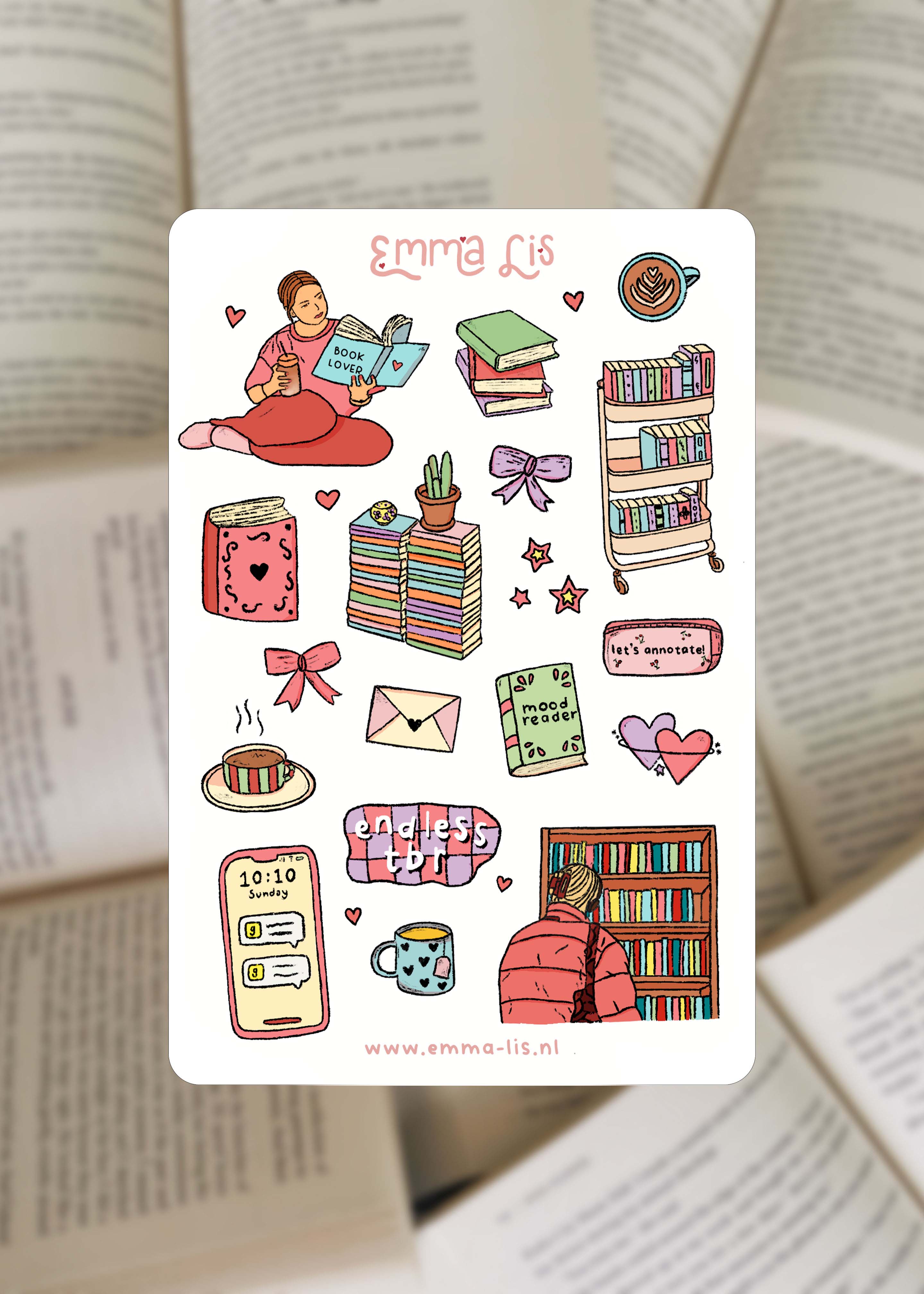 Stickers 'booklover'