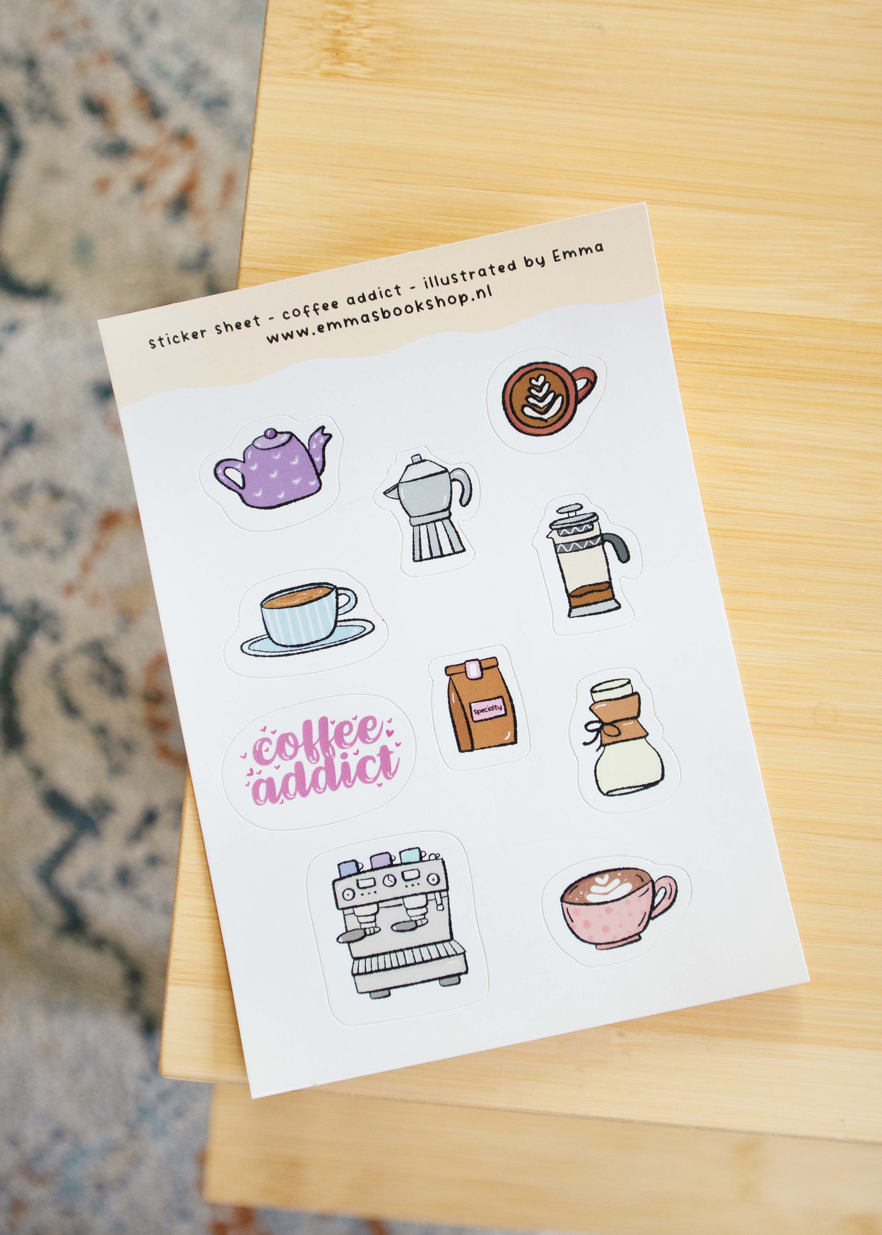 Stickers 'coffee addict'