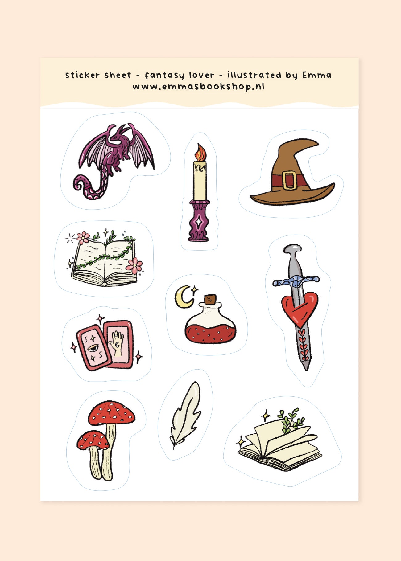 Stickers 'fantasy lover'