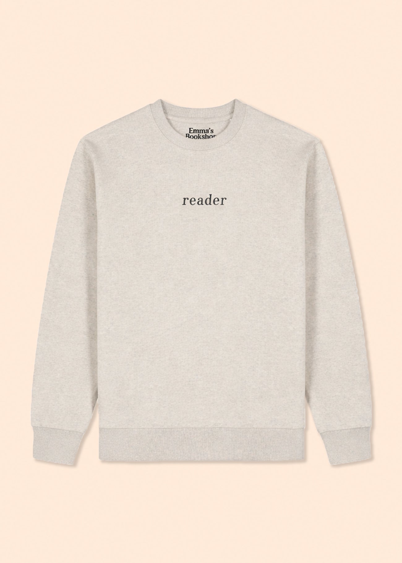 Sweater 'reader' sand grey