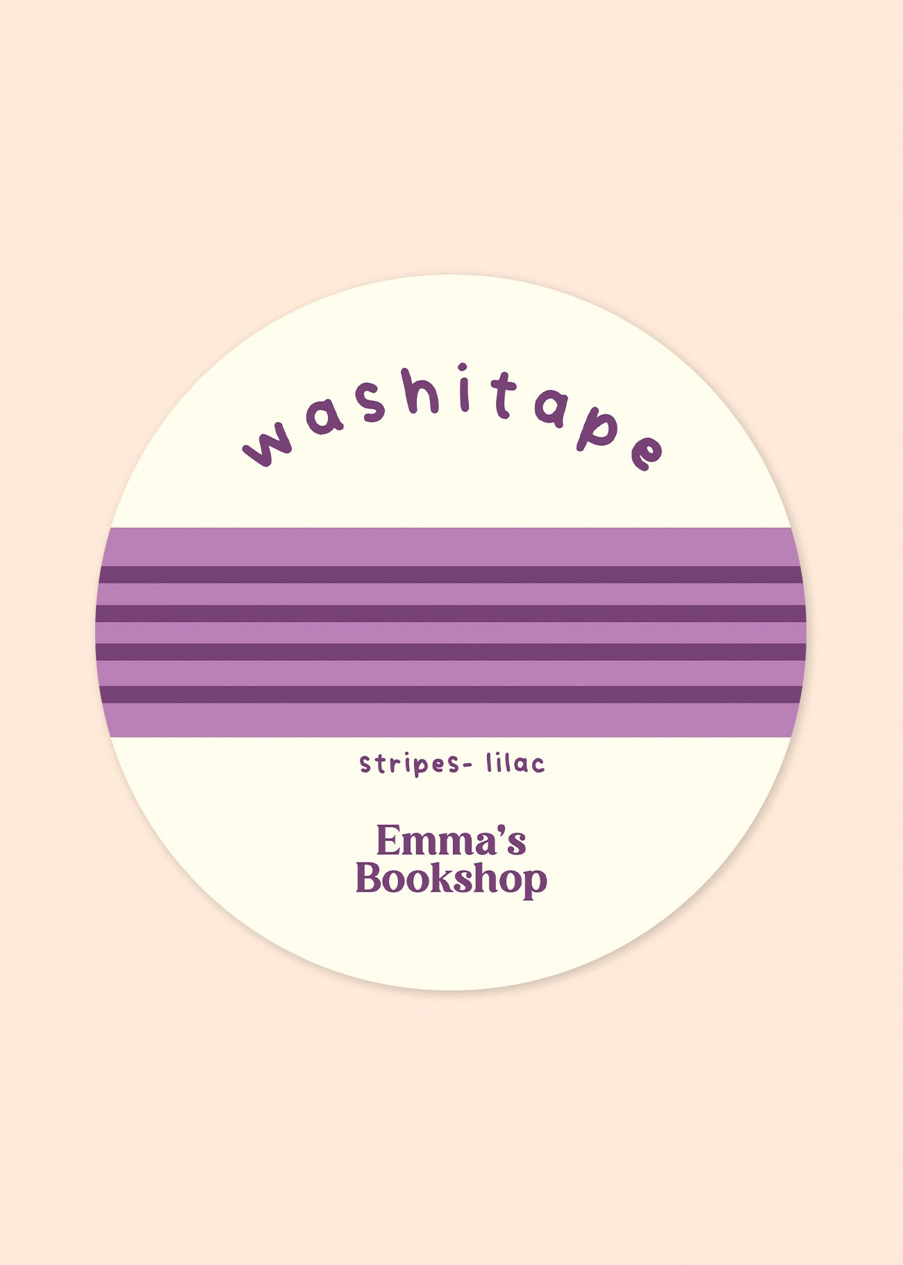 Washitape 'stripes' lilac