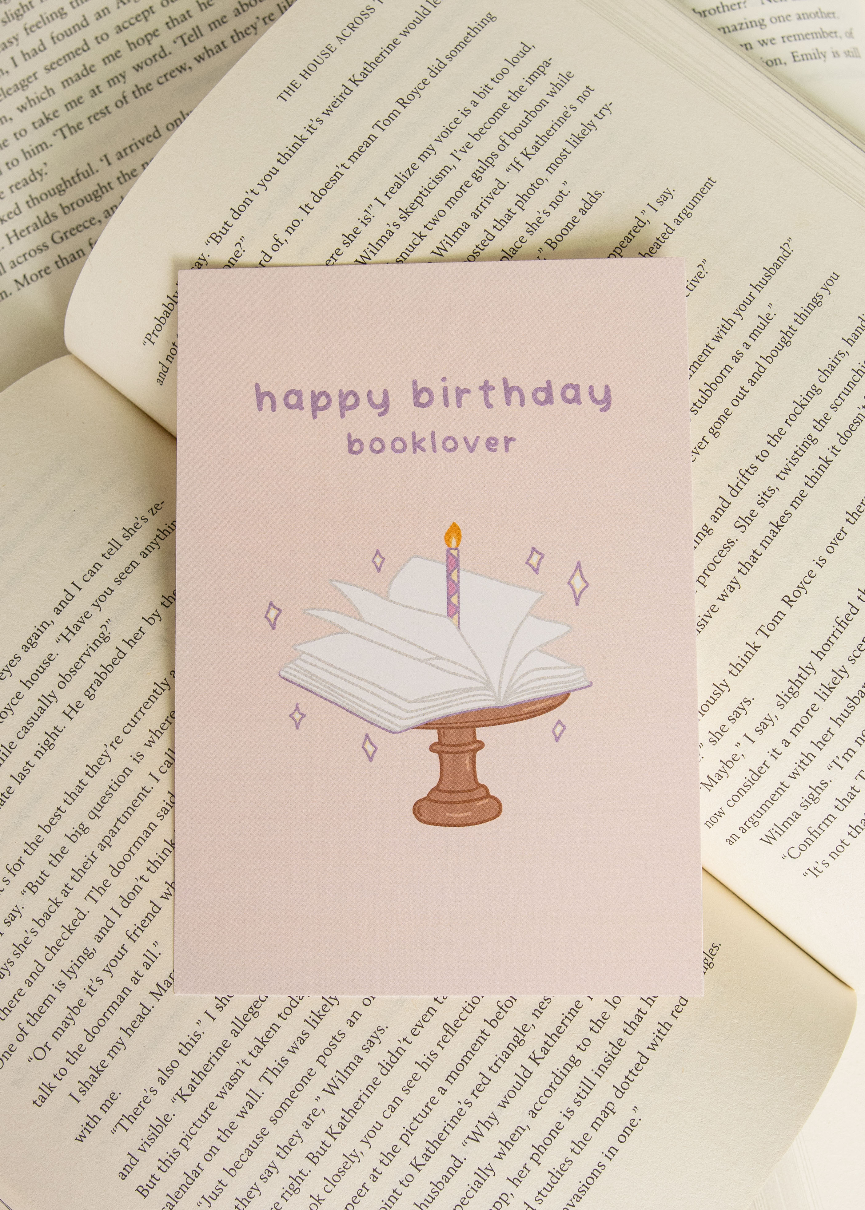 Kaart 'happy birthday booklover'